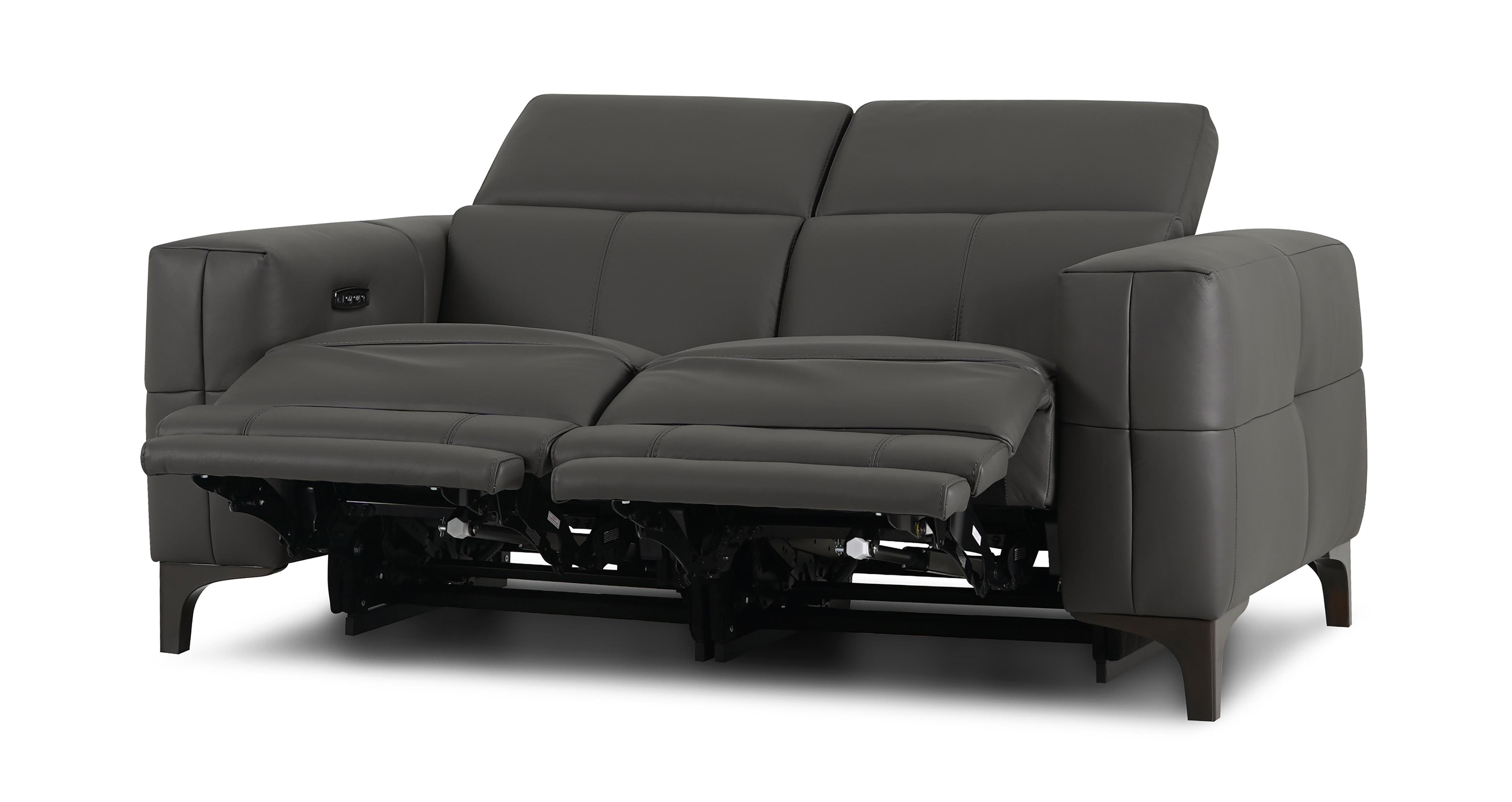 Riccardo 2 Seater Power Recliner Sofa in Borelli Shadow