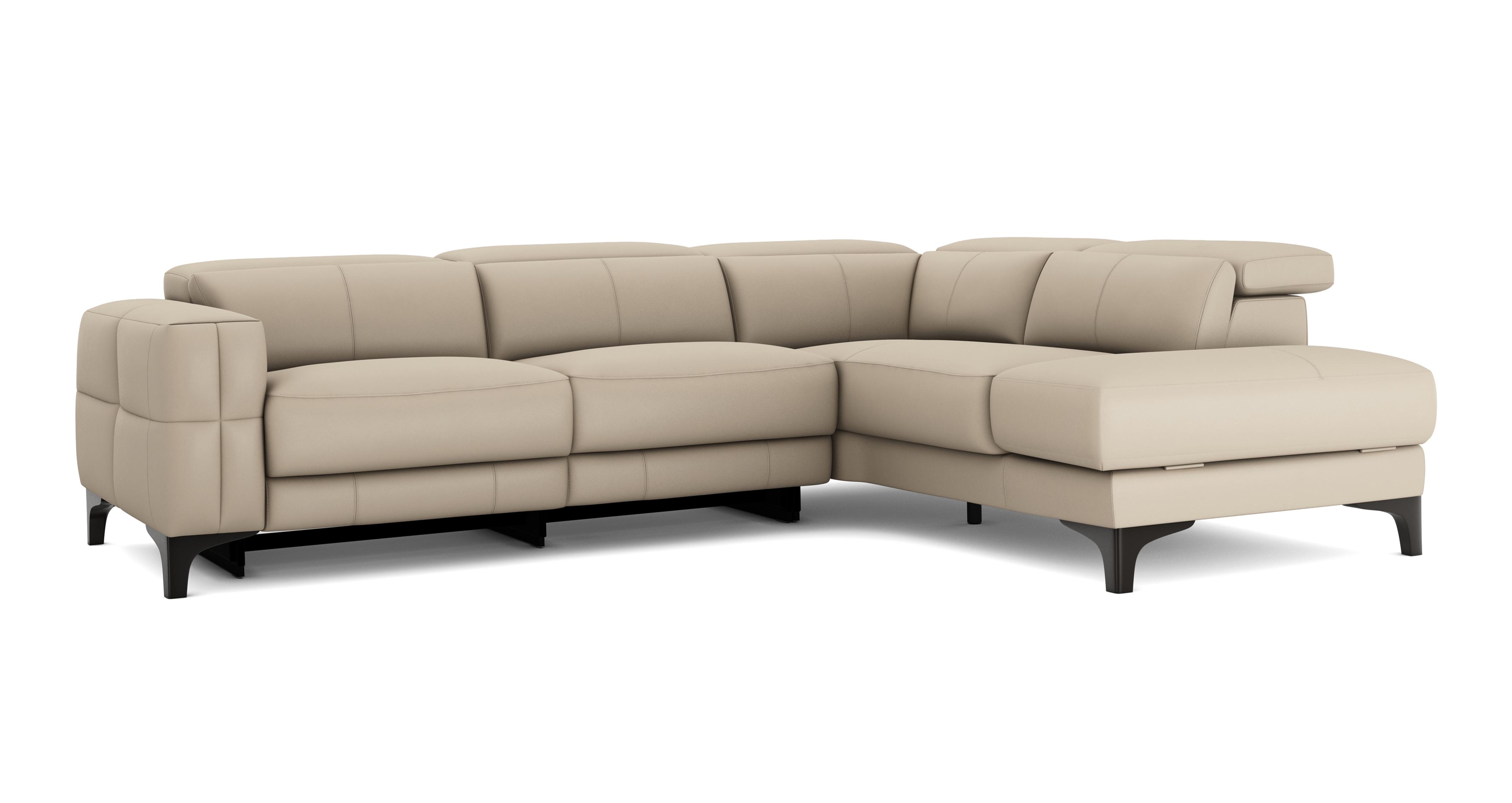 Left Hand Facing Arm 2 Corner 1 Power Open End Storage Sofa