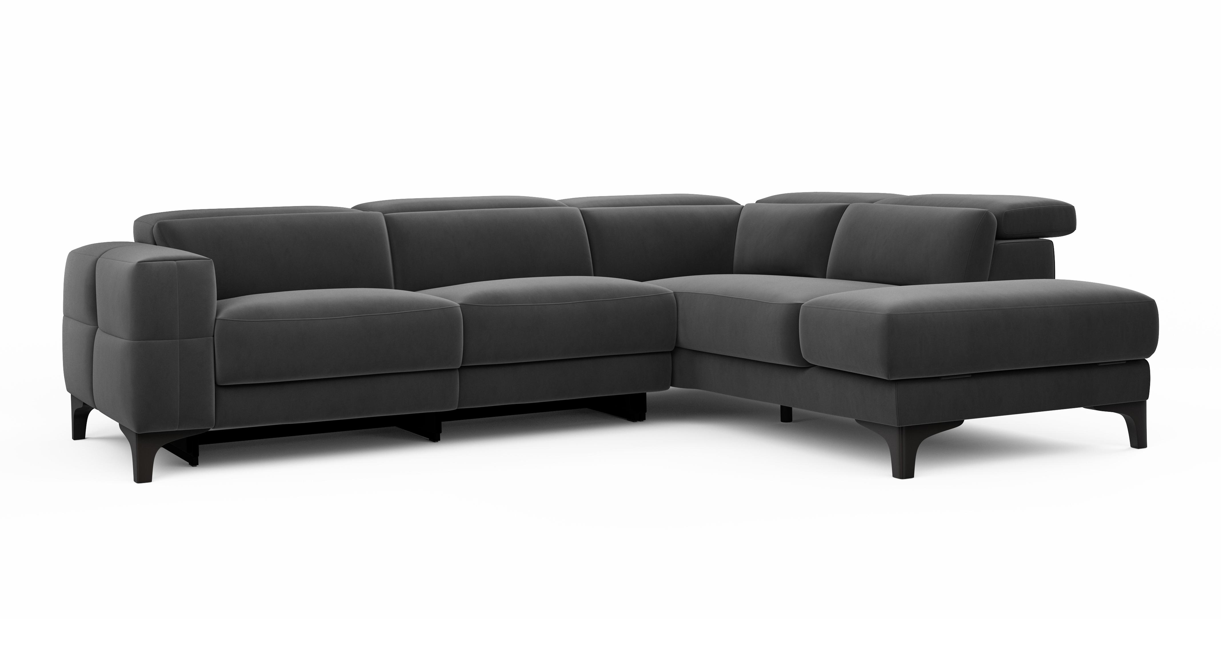 Left Hand Facing Arm 2 Corner 1 Power Open End Storage Sofa
