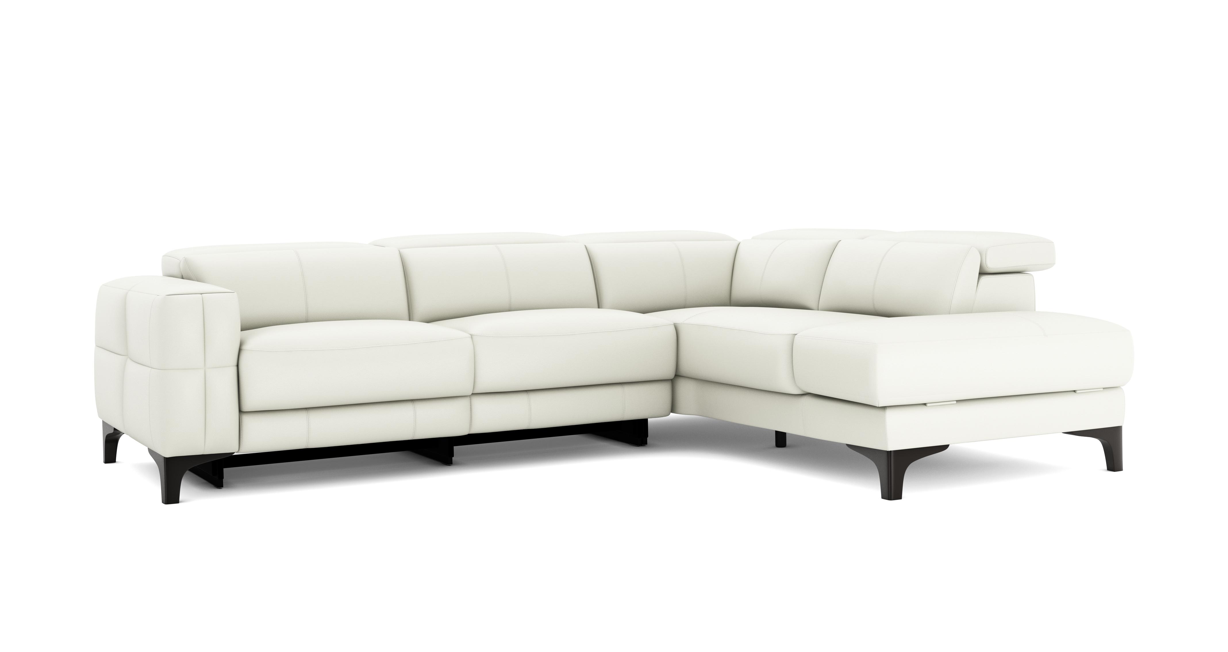 Left Hand Facing Arm 2 Corner 1 Power Open End Storage Sofa