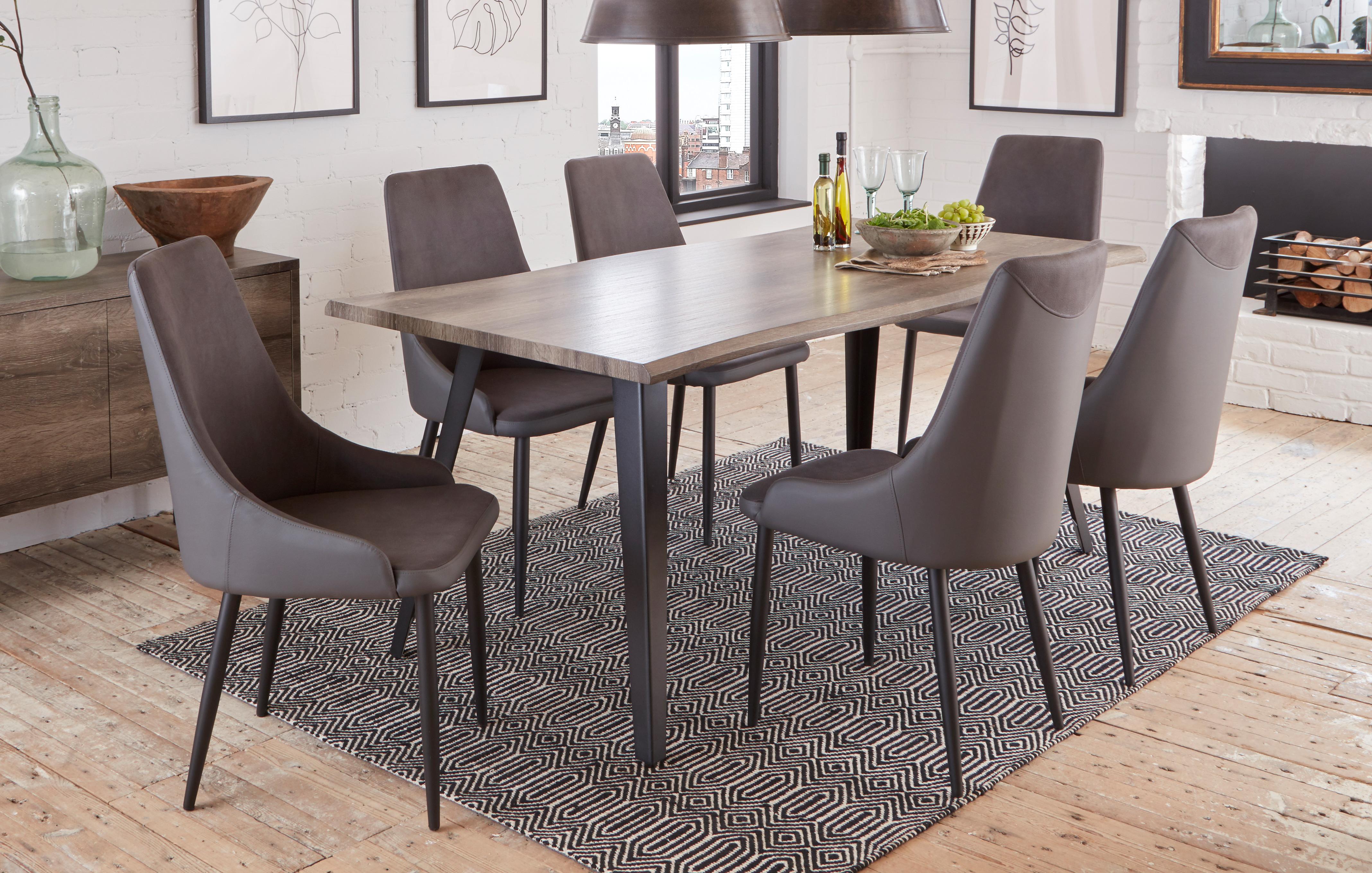 Dfs dining table store and 6 chairs