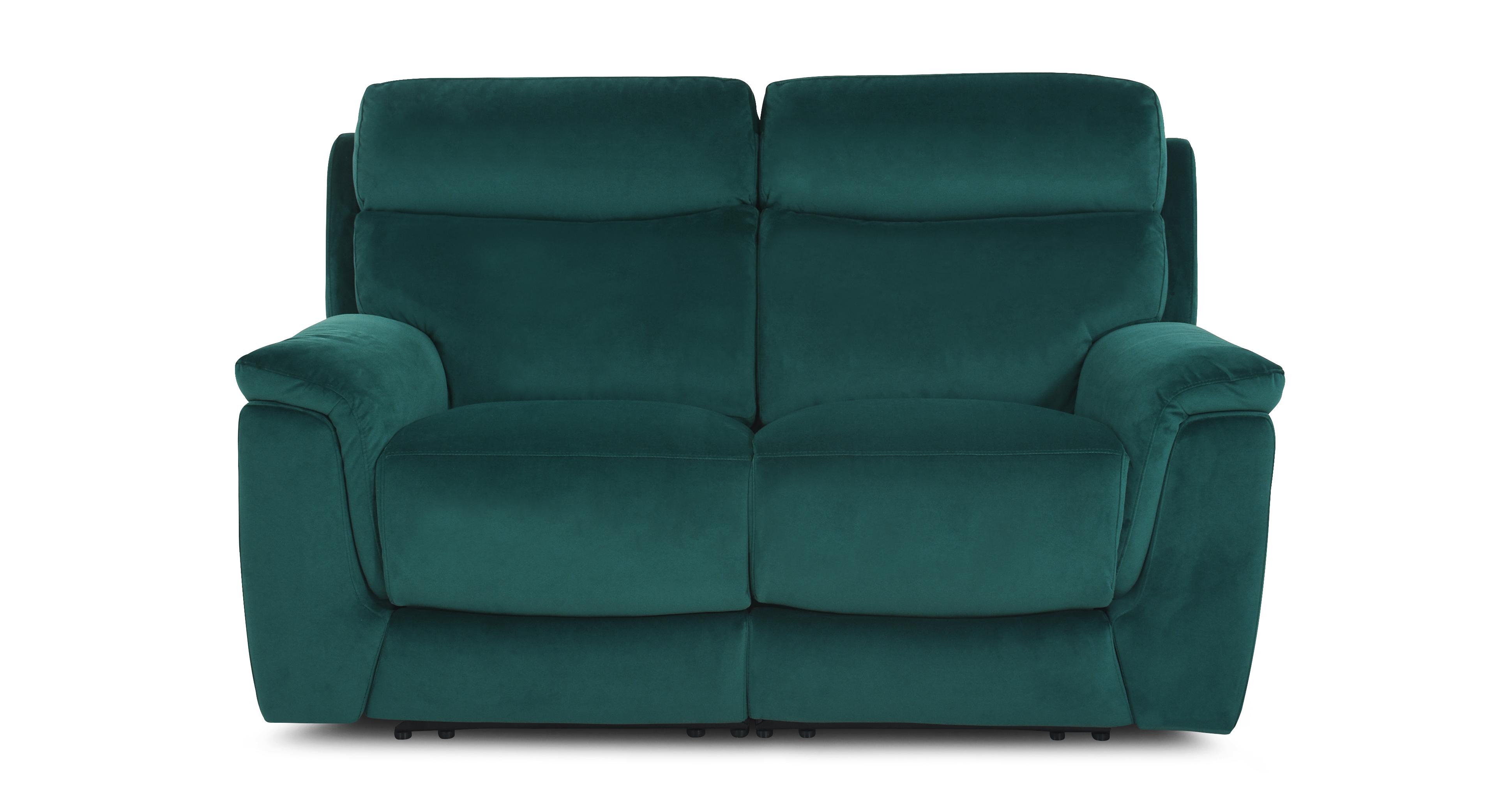 Ronan Velvet 2 Seater Power Plus Recliner DFS