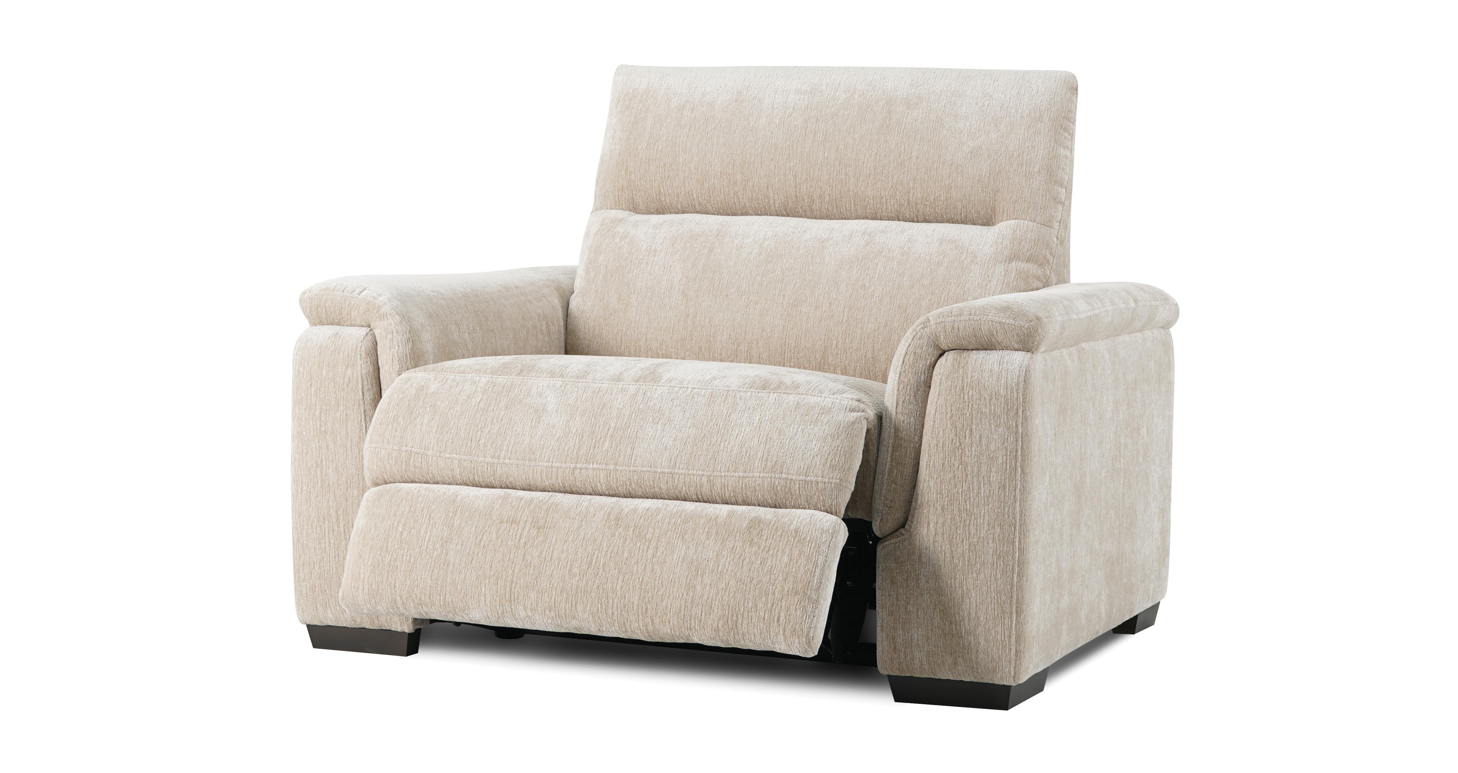 Roseley Cuddler Power Recliner in Bettina Fabric Sand
