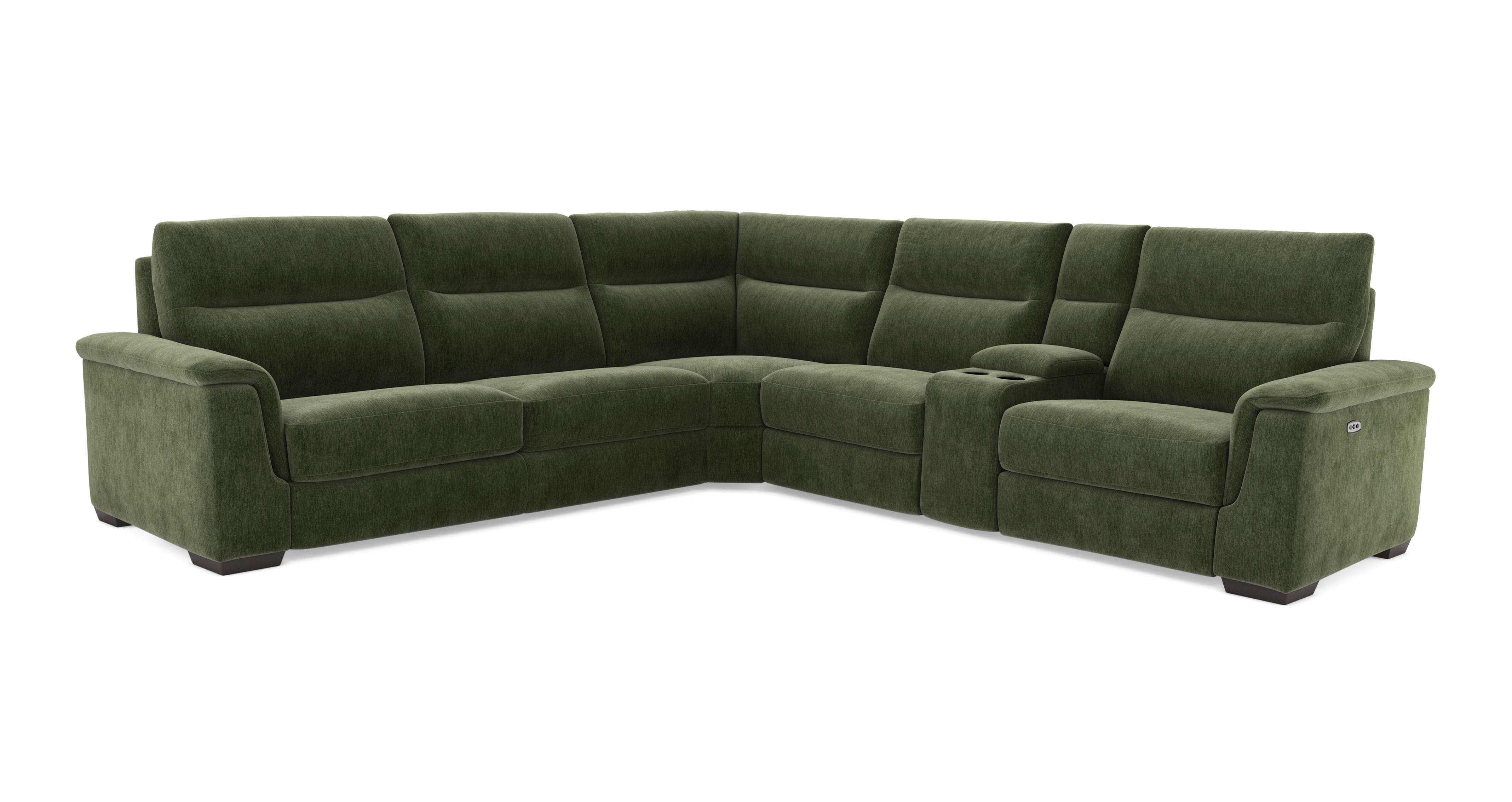 Option A. 2 Corner 2 Left Hand Facing Sofabed, Right Hand Facing Power Recliner and Console