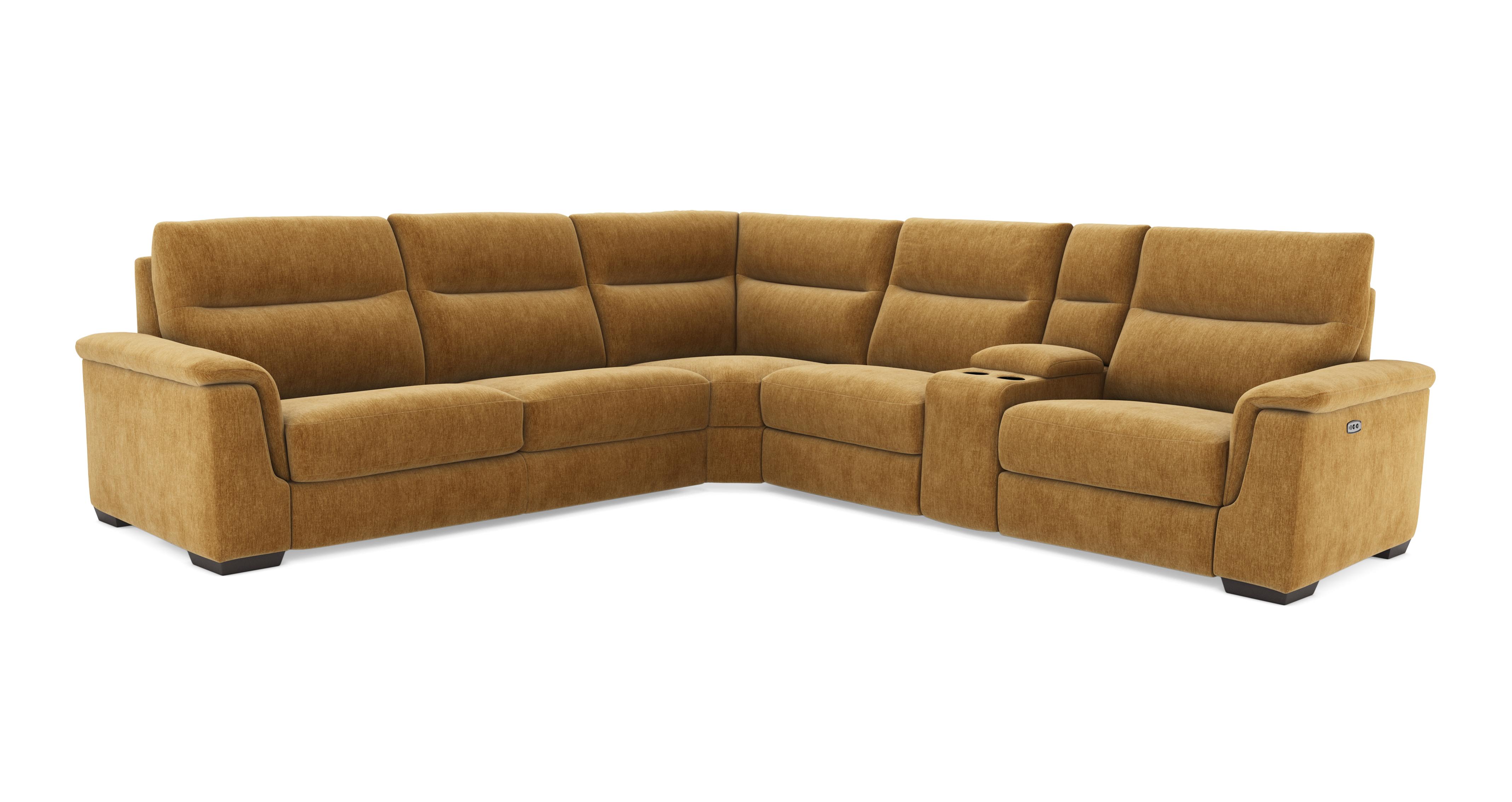 Option A. 2 Corner 2 Left Hand Facing Sofabed, Right Hand Facing Power Recliner and Console
