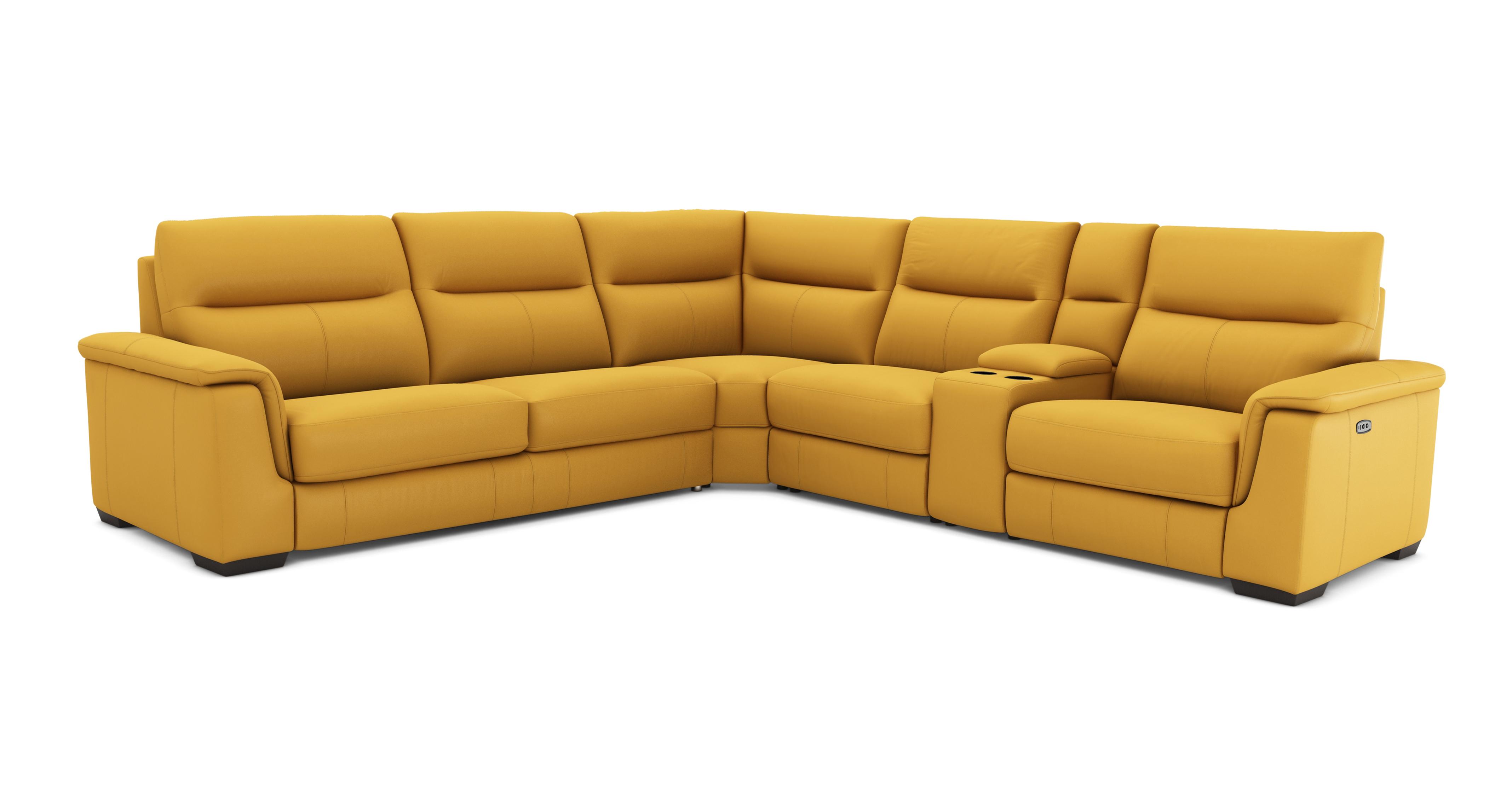 Option A. 2 Corner 2 Left Hand Facing Sofabed, Right Hand Facing Power Recliner and Console