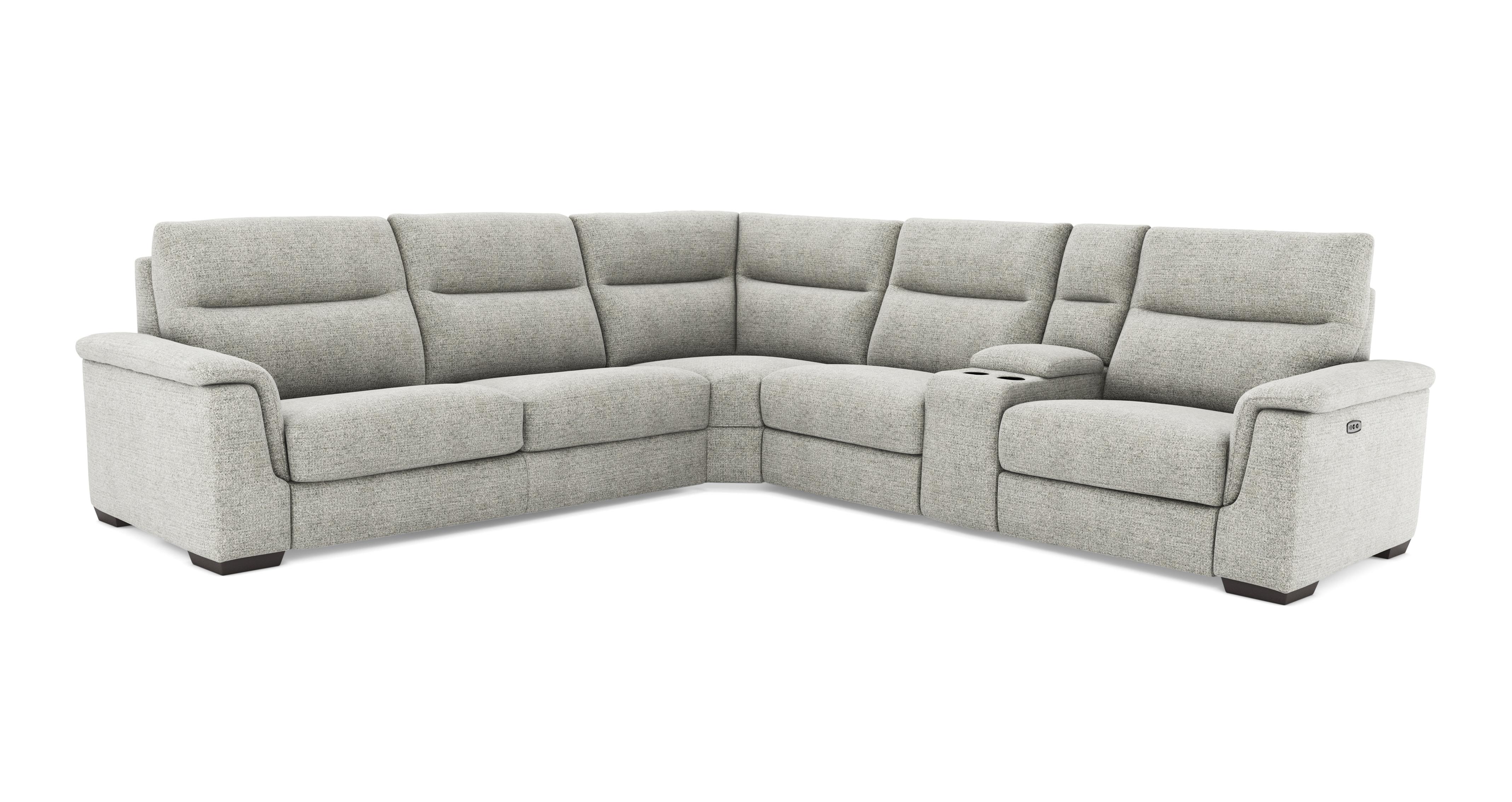 Option A. 2 Corner 2 Left Hand Facing Sofabed, Right Hand Facing Power Recliner and Console