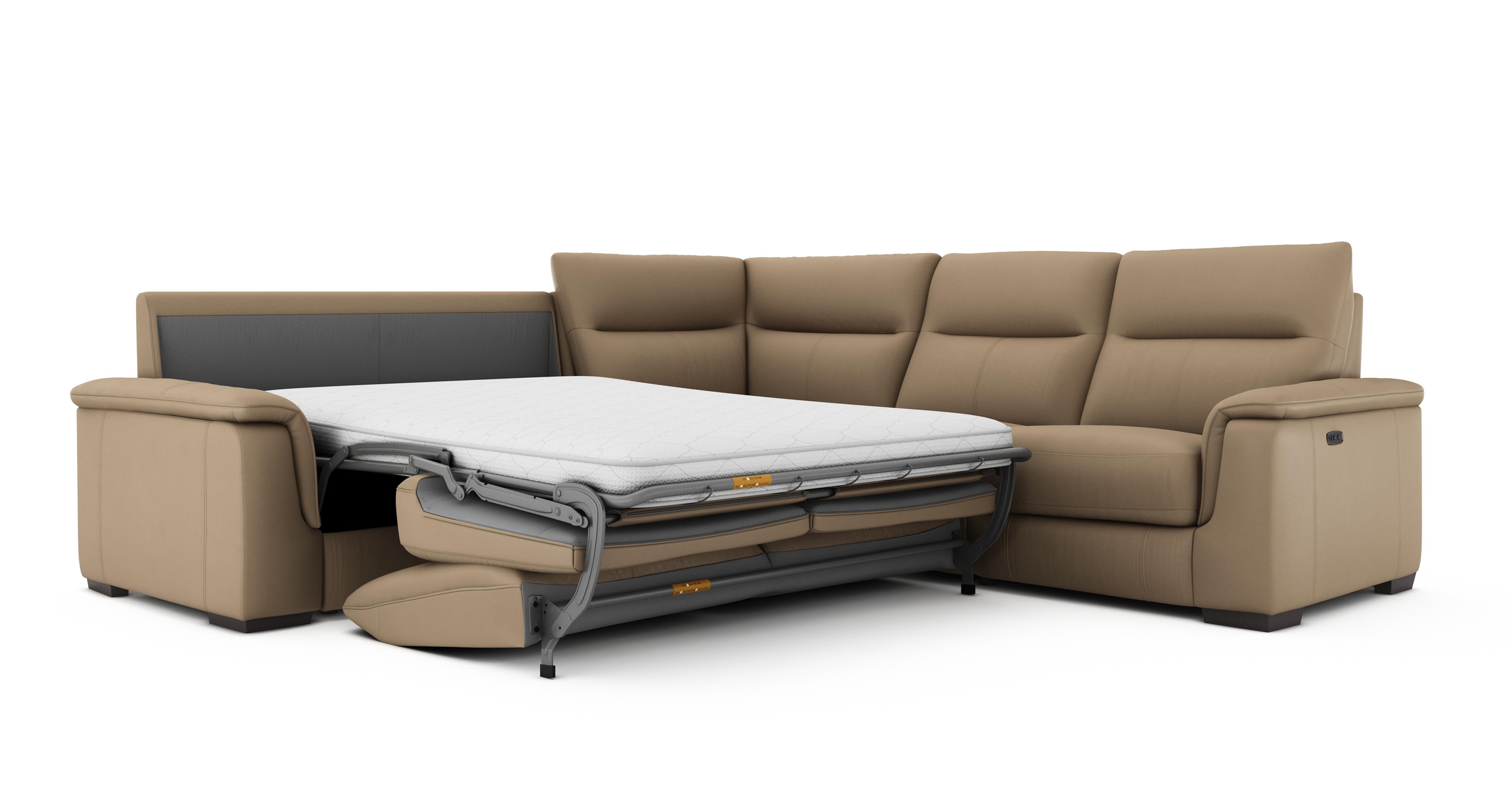 Option C. 2 Corner 2 Left Hand Facing Sofabed, Right Hand Facing Power Recliner
