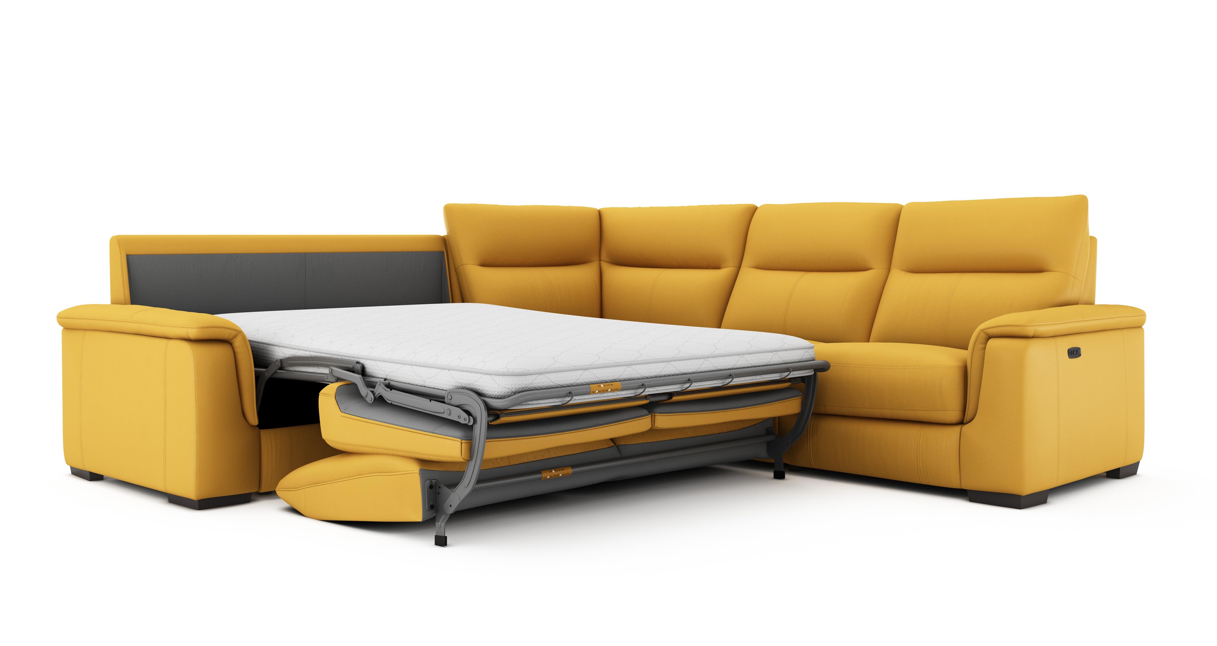 Option C. 2 Corner 2 Left Hand Facing Sofabed, Right Hand Facing Power Recliner