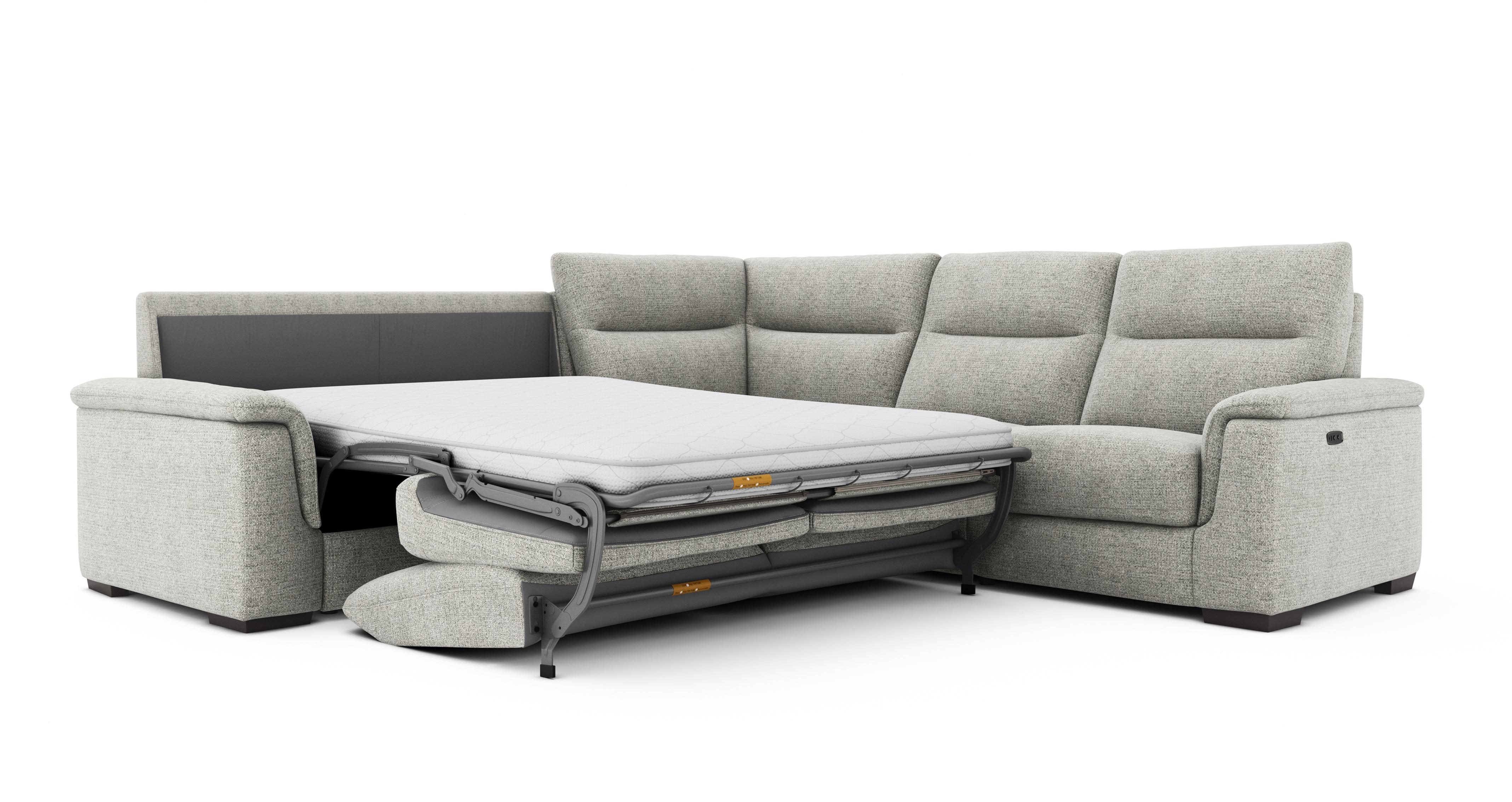 Option C. 2 Corner 2 Left Hand Facing Sofabed, Right Hand Facing Power Recliner