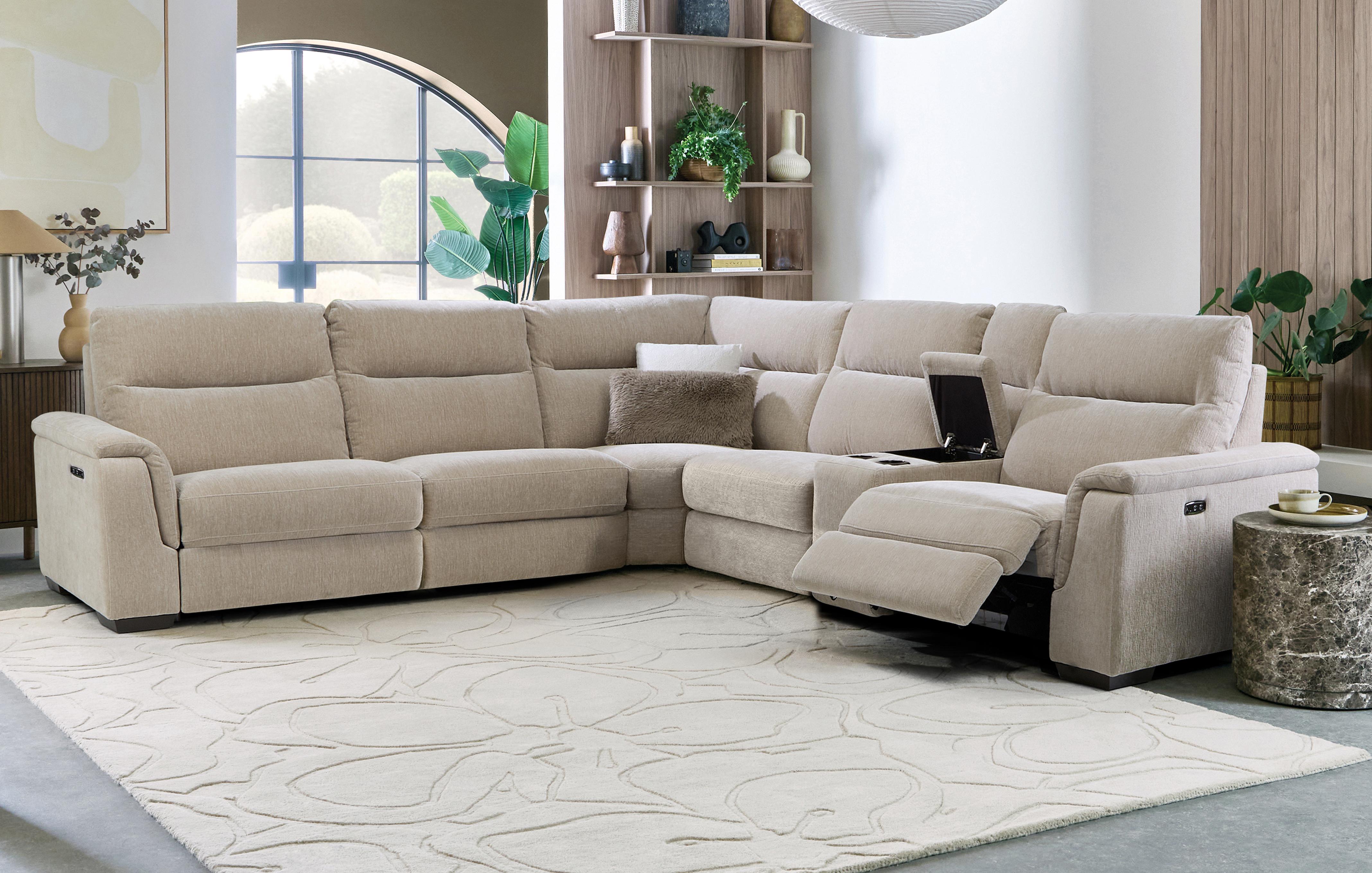 2 Corner 2 Power Recliner & Power Console Bundle