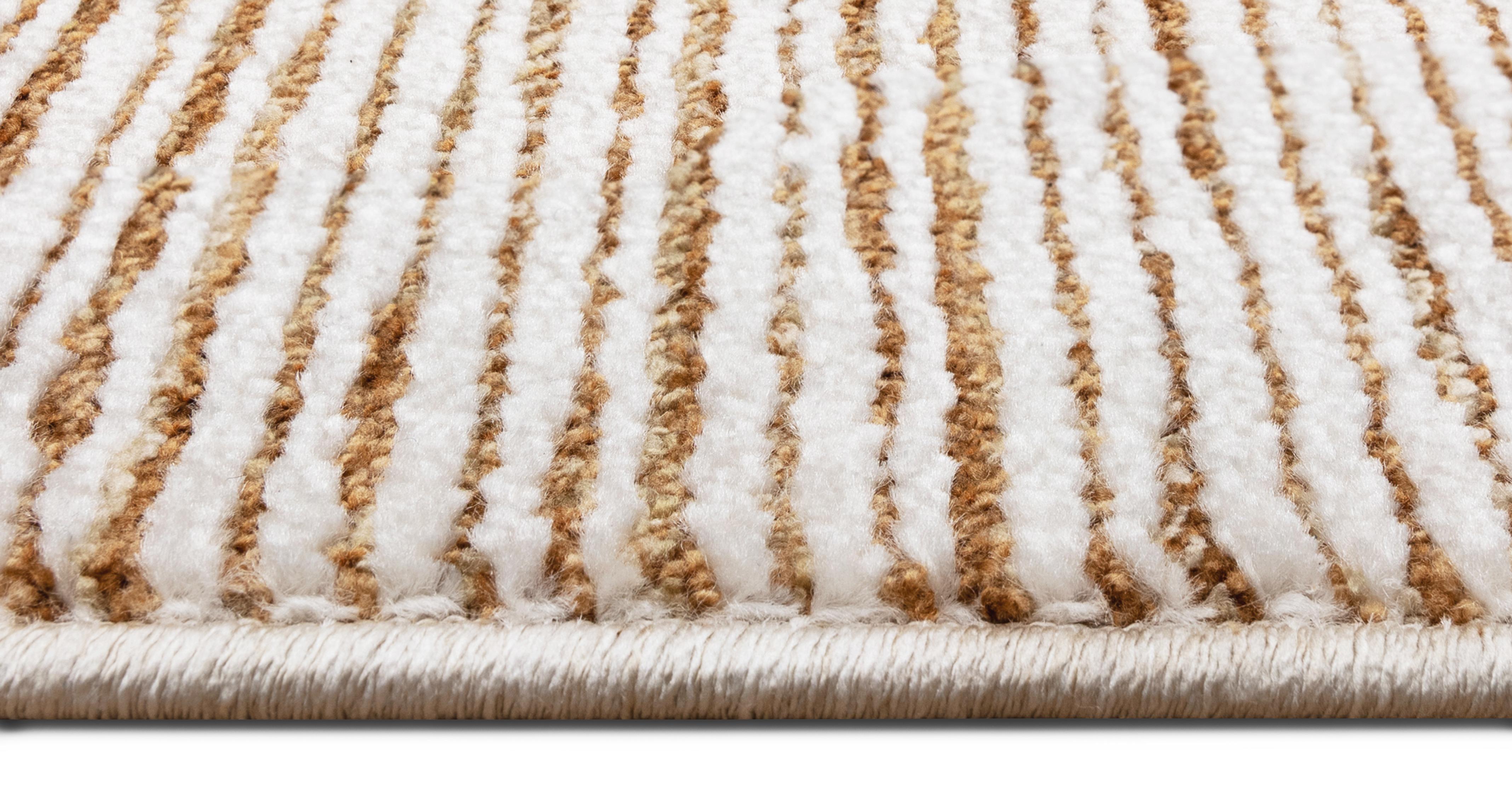 Rosette-rug Medium Rug 160cm x 240cm in Rosette Beige Beige and Natural