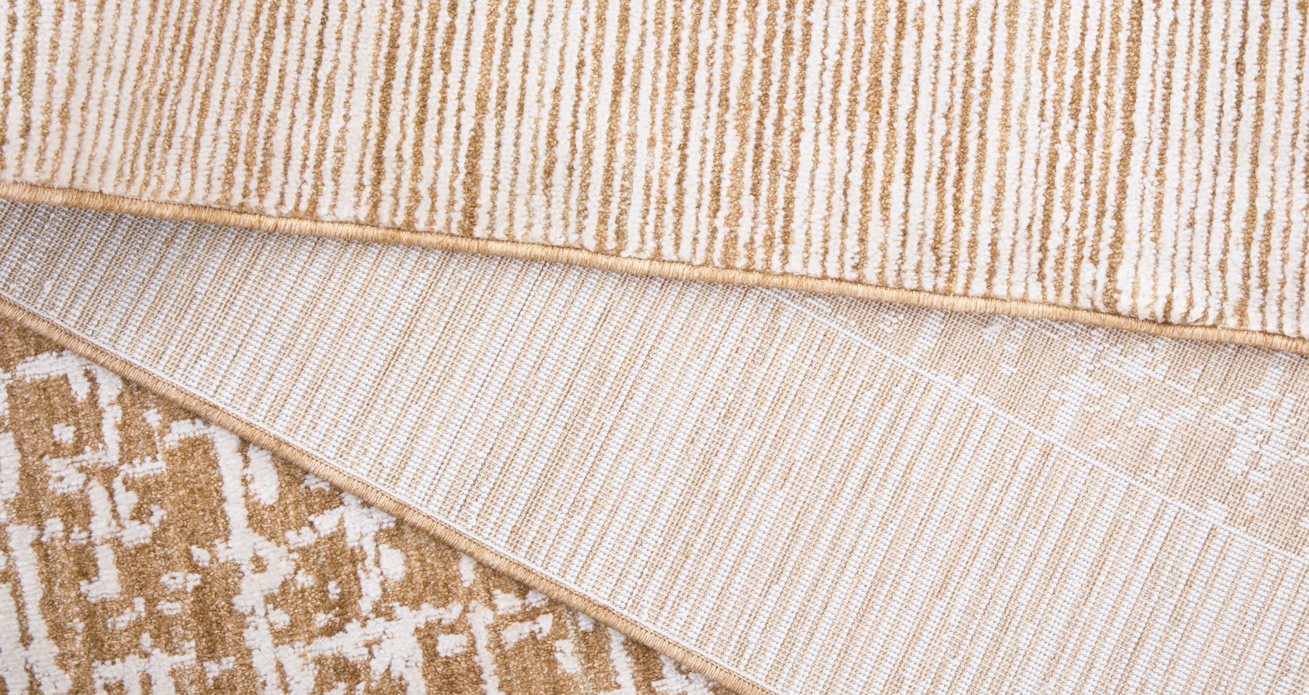 Rosette-rug Medium Rug 160cm x 240cm in Rosette Beige Beige and Natural