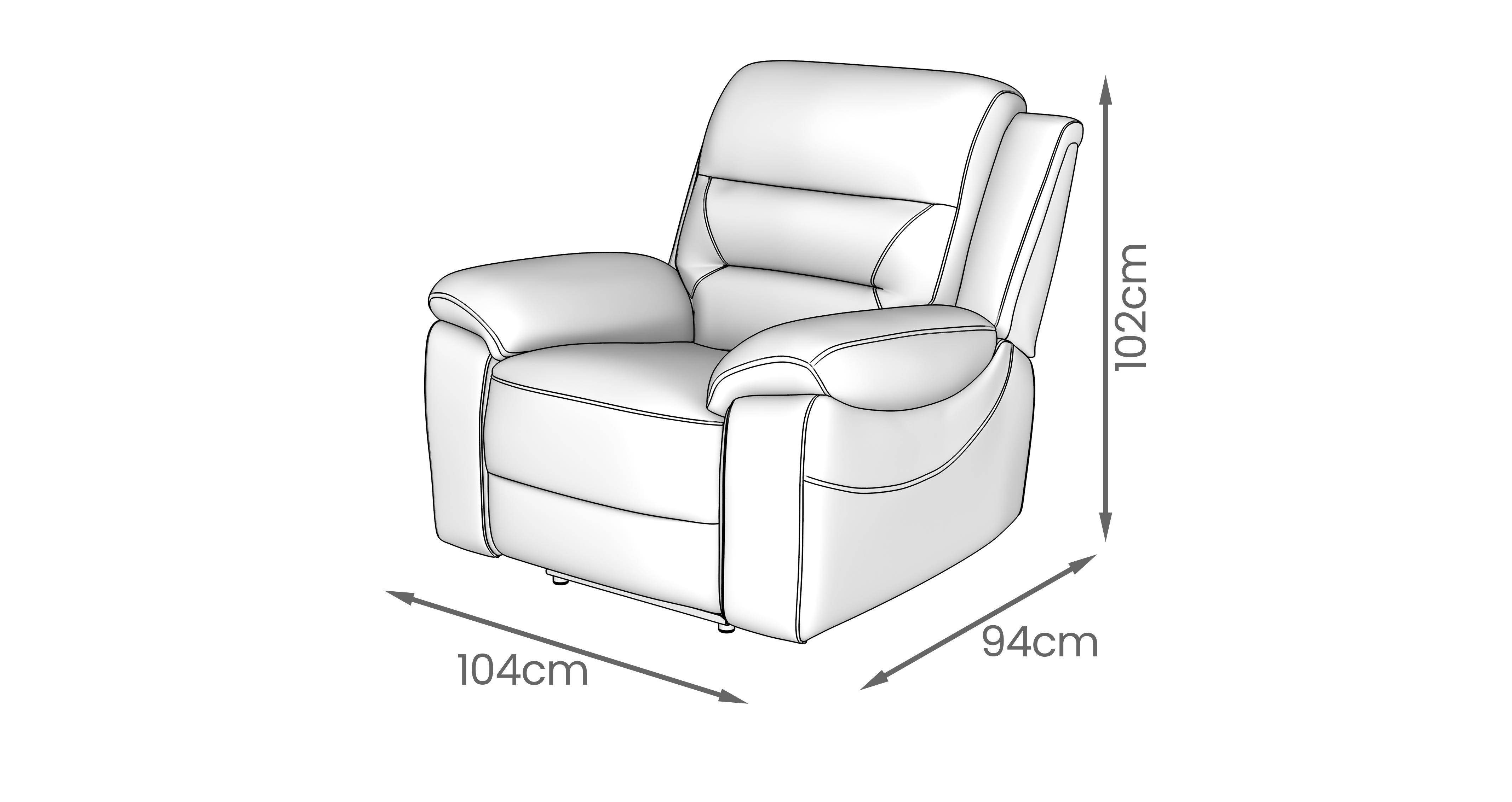 Ruxham-express Power Recliner Chair in Ruxham Express Combination Mist and Silver