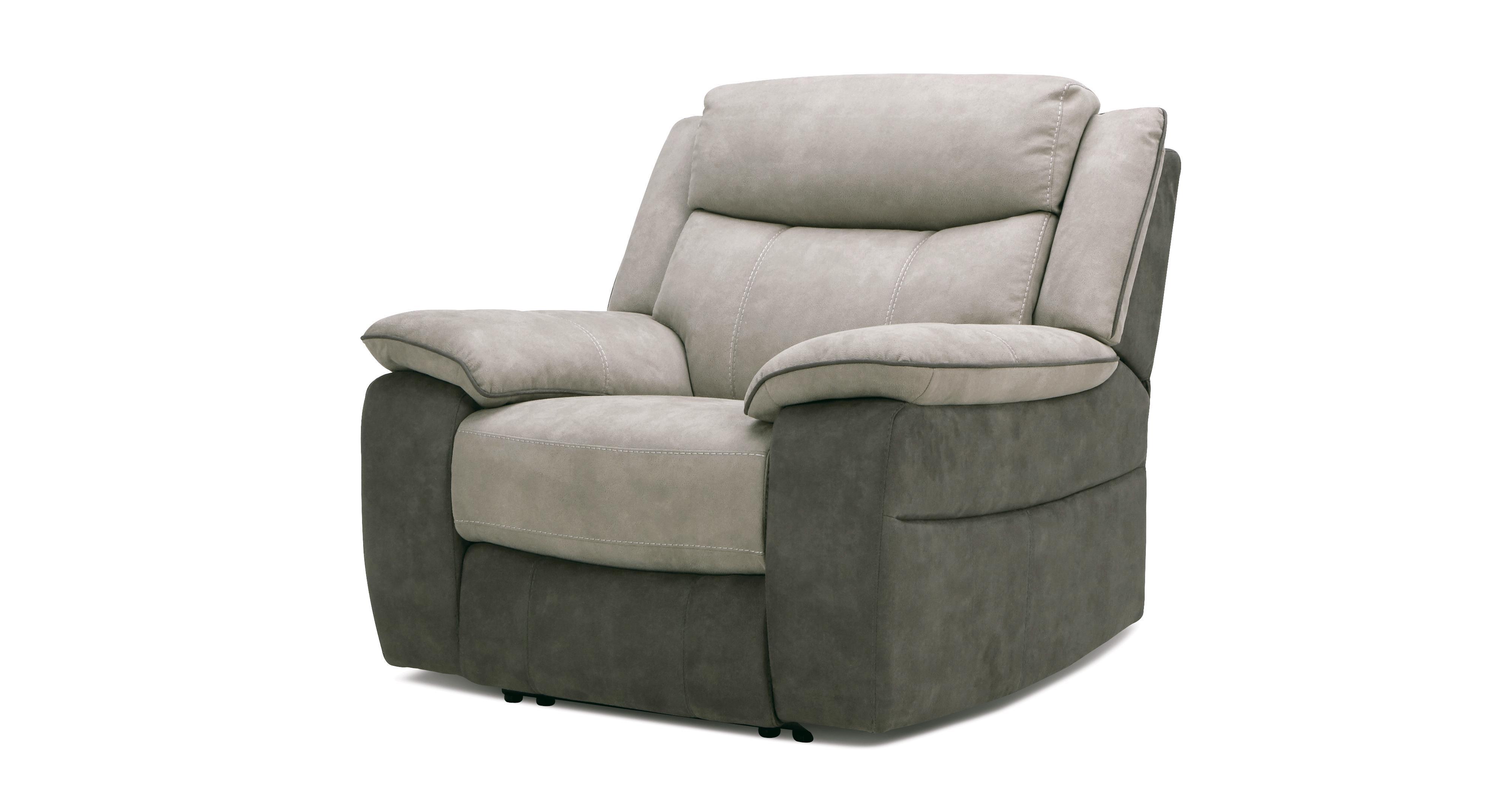 Ryder Power Plus Recliner Chair in Arizona Stone-Pepper