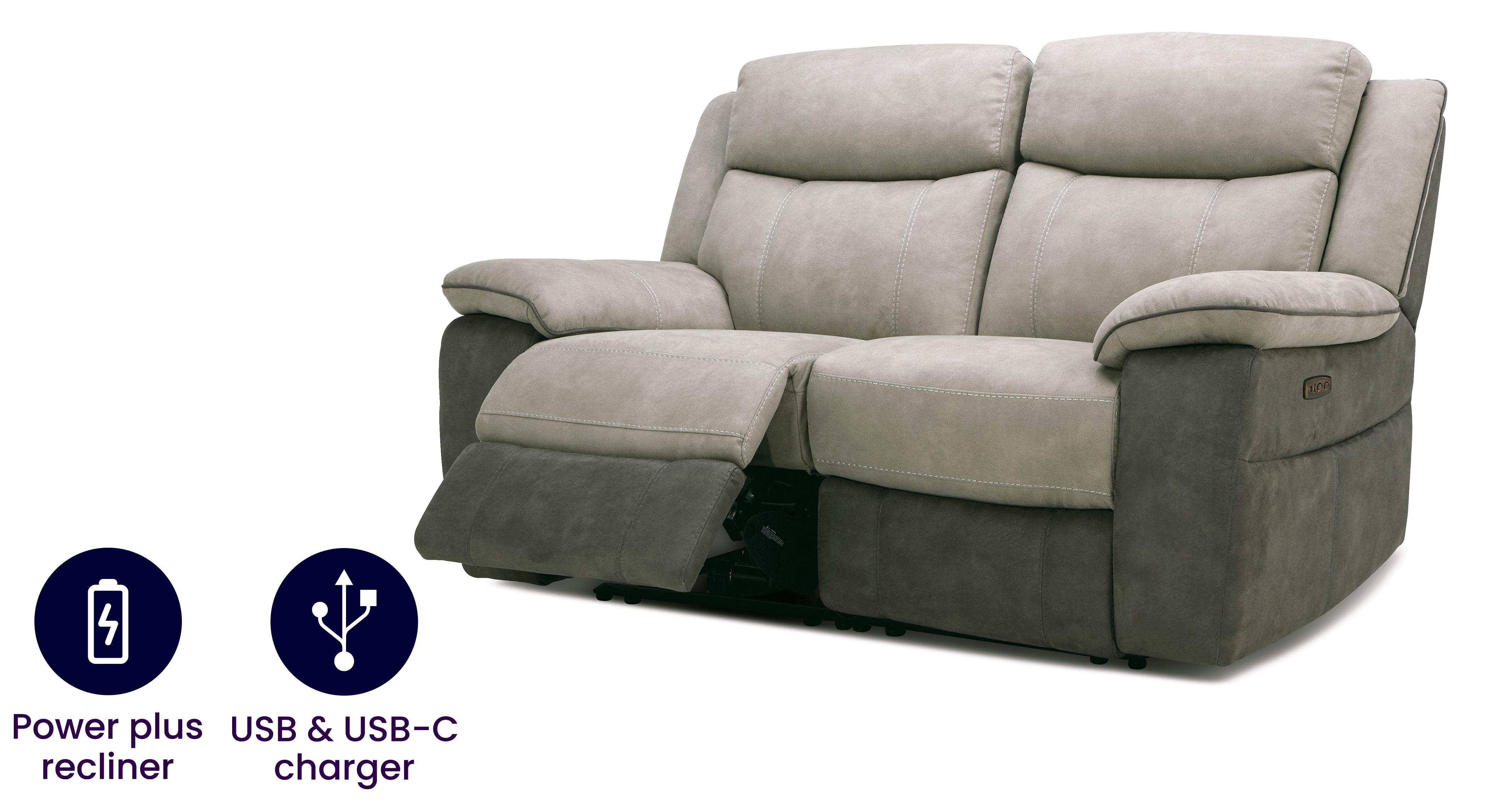 Ryder 2 Seater Power Plus Recliner DFS