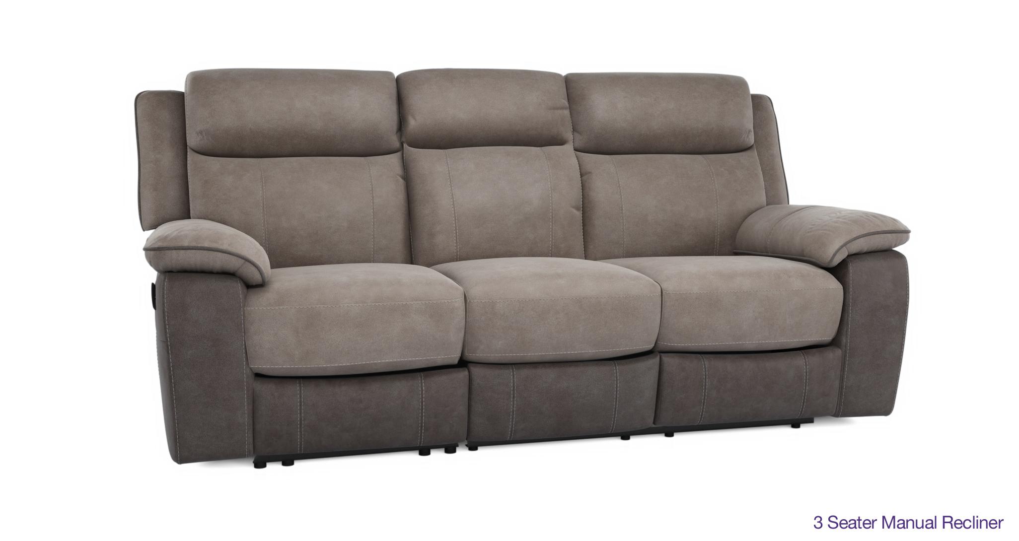 Ryder 3 Seater Manual Recliner DFS