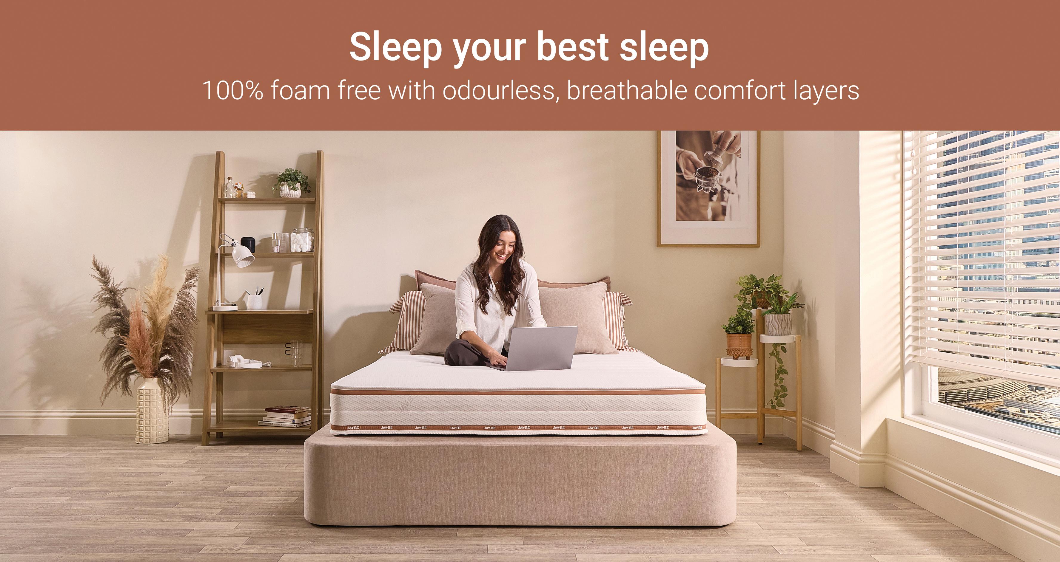 Ryze-deep-quilted-sustainably-made-sprung-mattress Double Mattress in Ryze White White