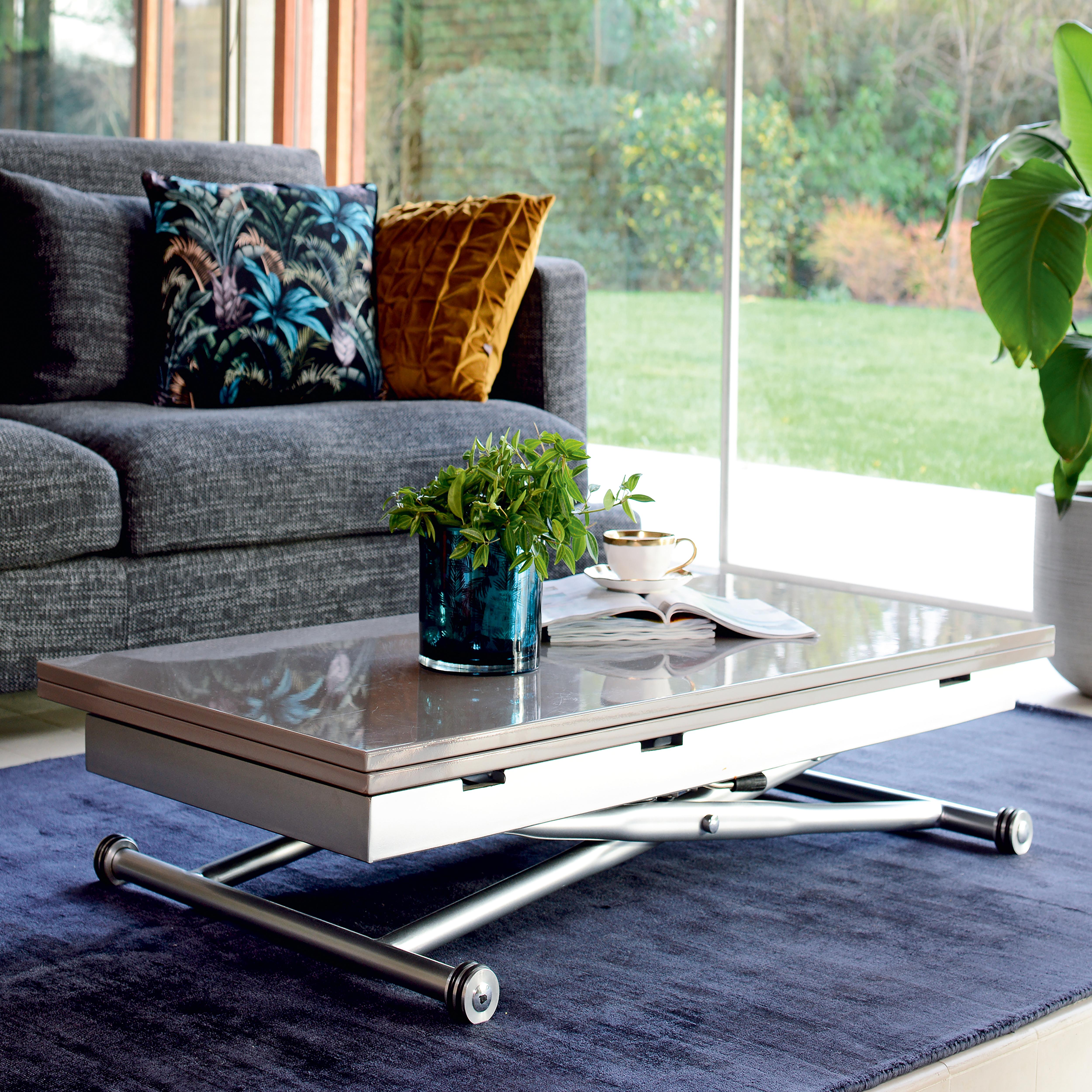 Salire Coffee Table in Salire Stone Stone