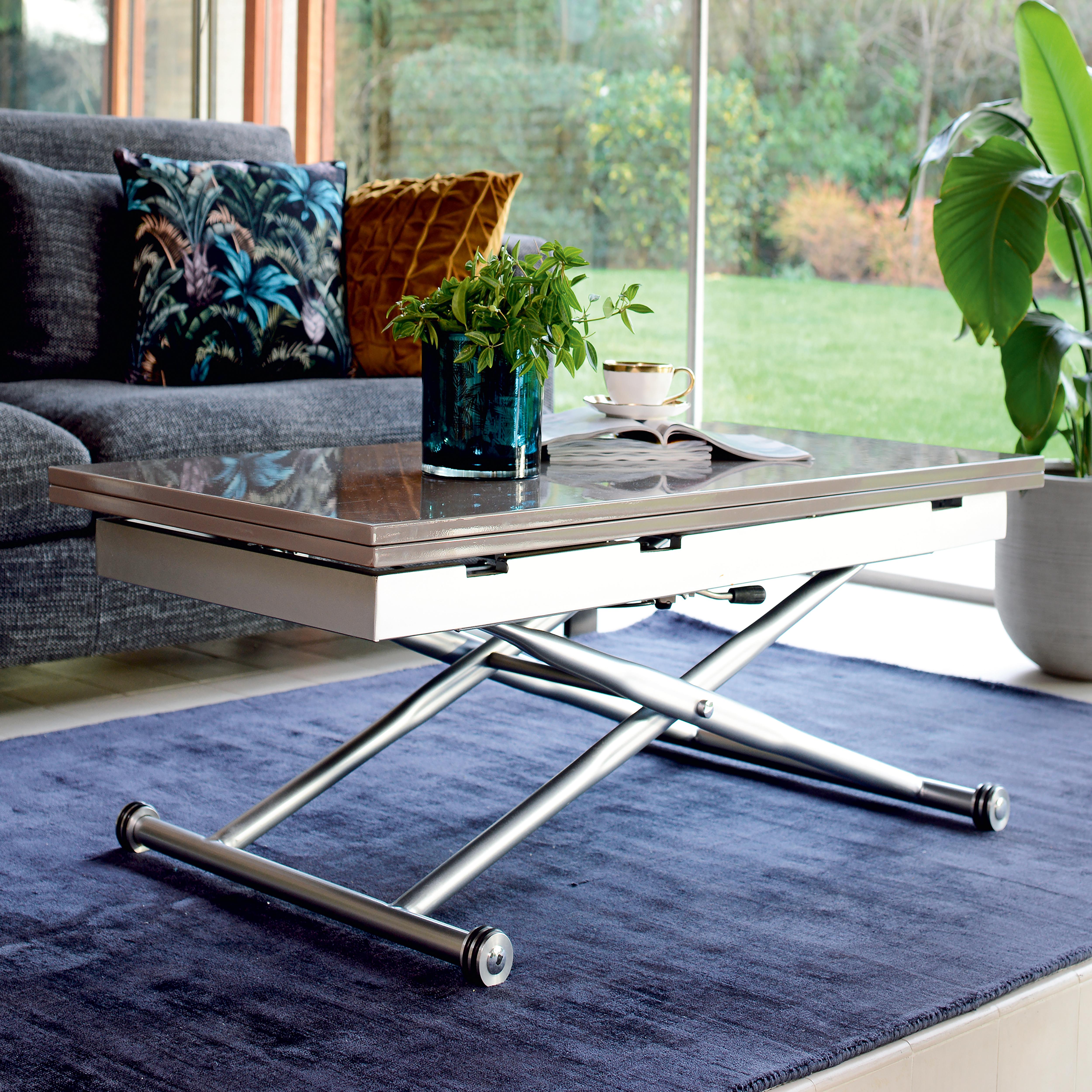 Salire Coffee Table in Salire Stone Stone