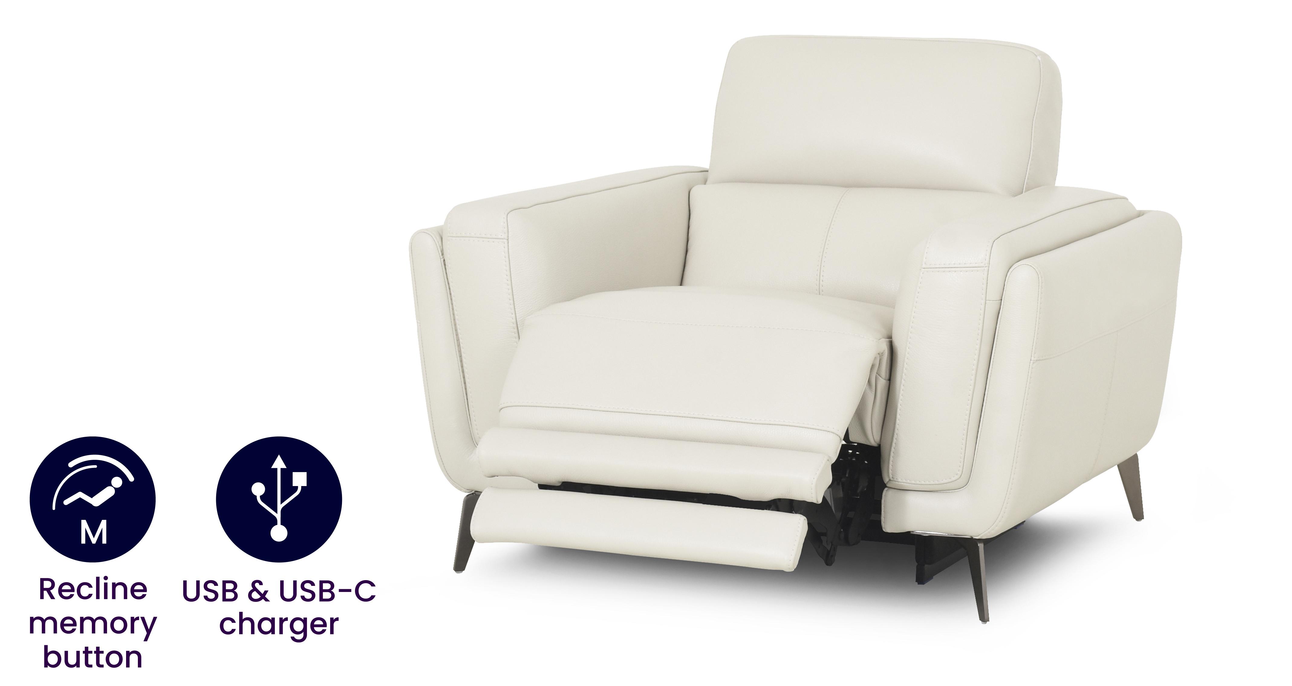 San Antonio Memory Power Recliner Chair DFS