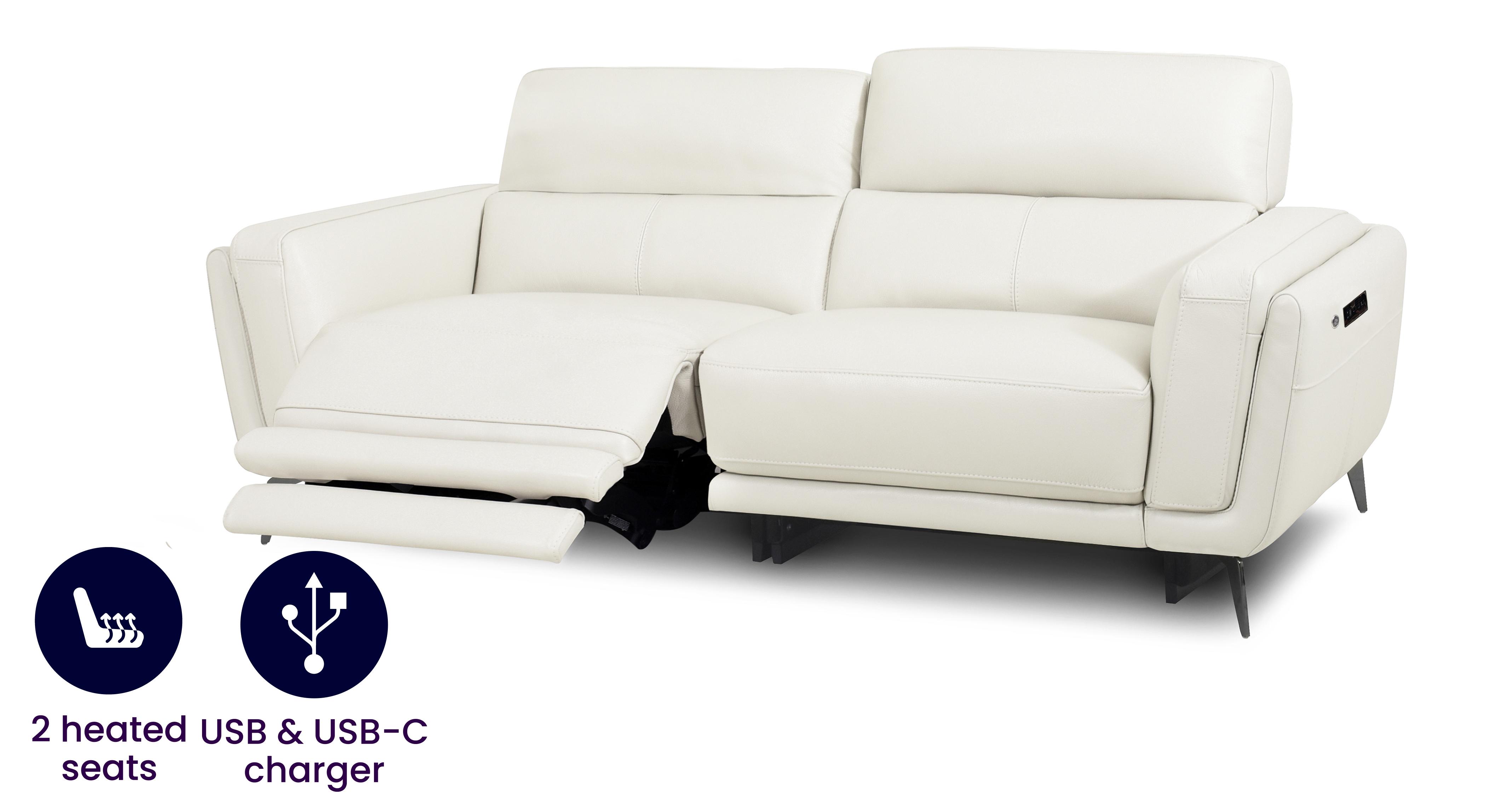 San Antonio 3 Seat Heated Power Recliner DFS