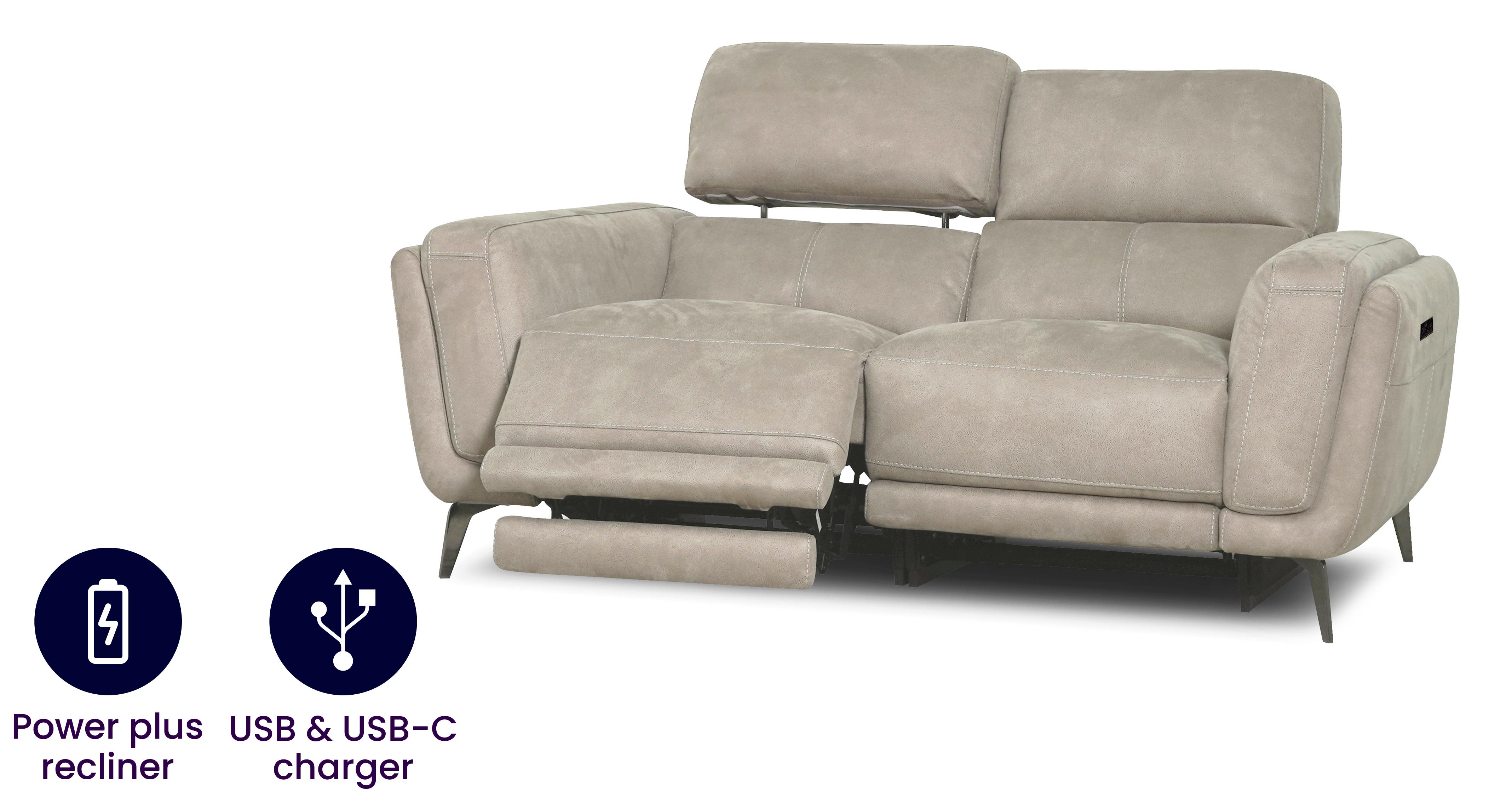 San Mateo 2 Seater Power Plus Recliner DFS