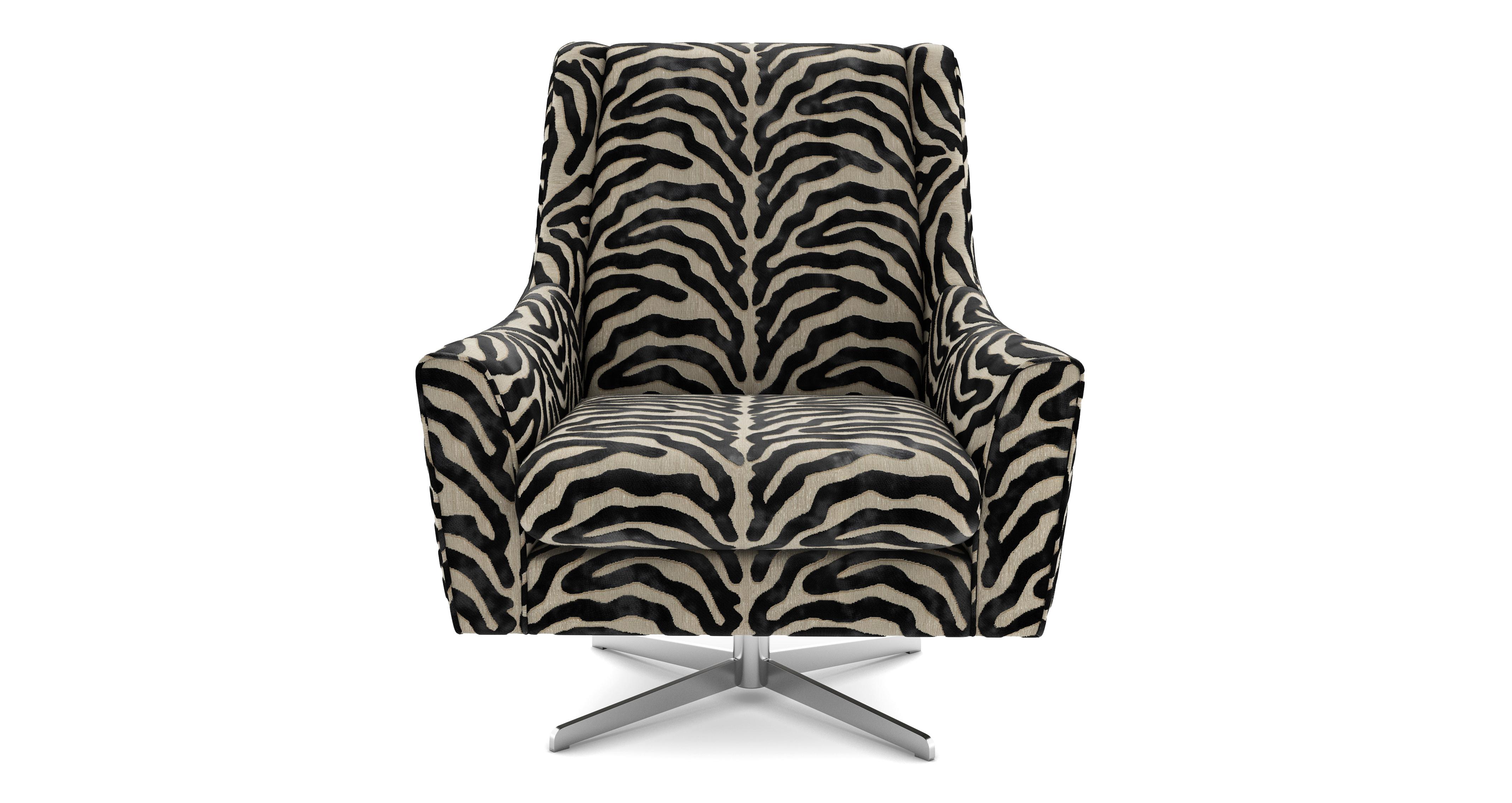 Metallic Swivel Accent Chair