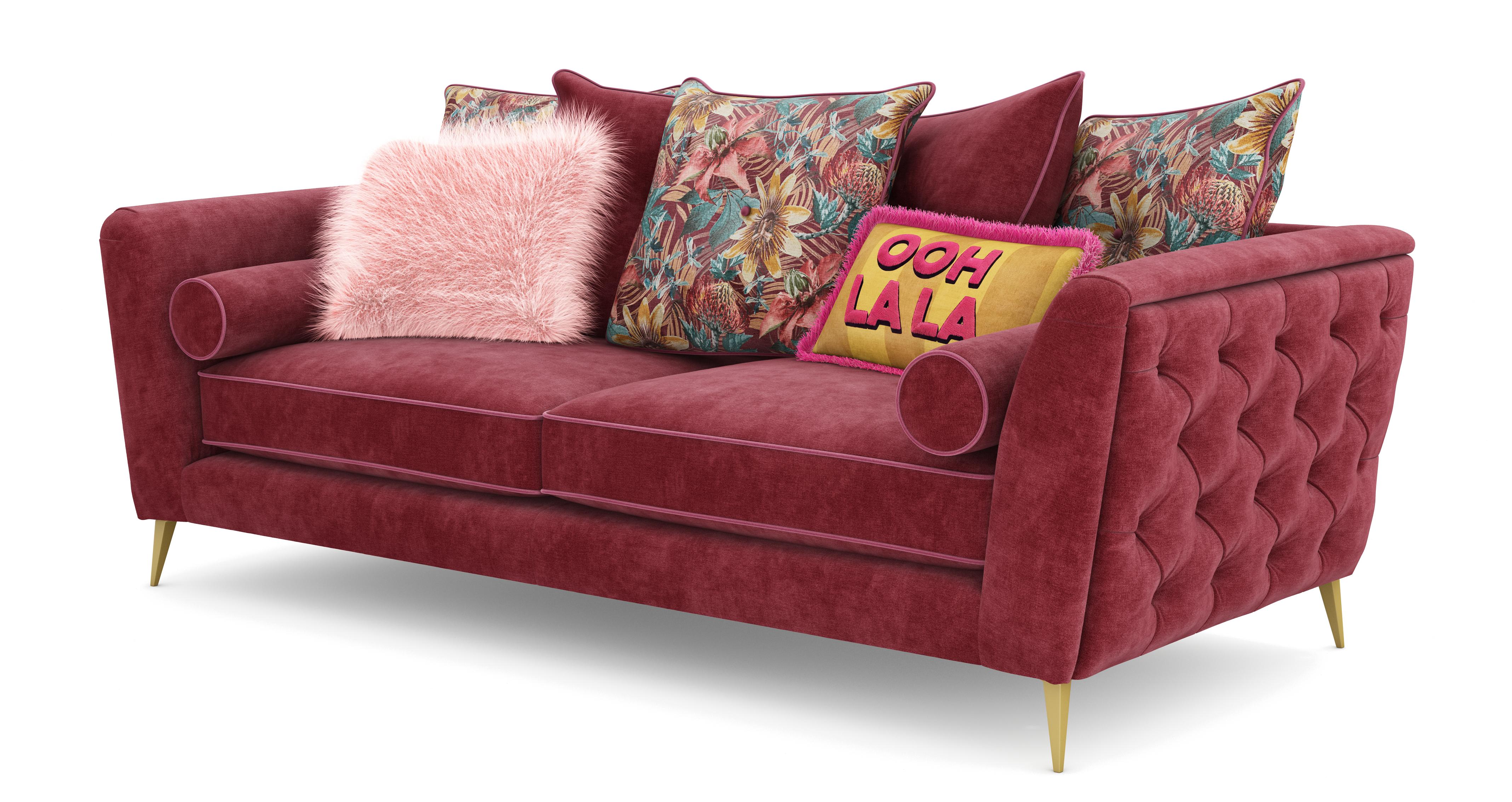 Pillow Back 4 Seater Sofa