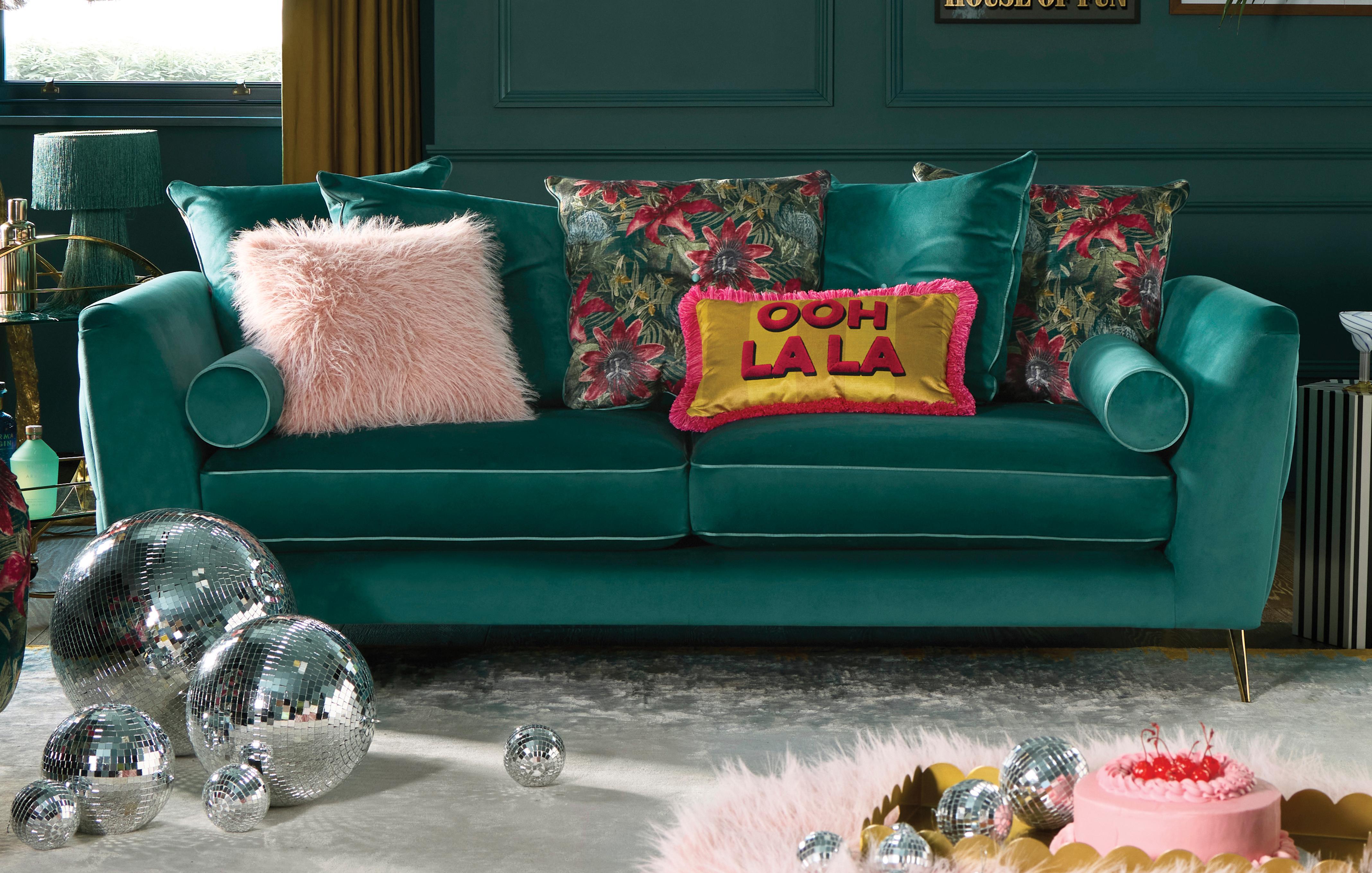Pillow Back 4 Seater Sofa