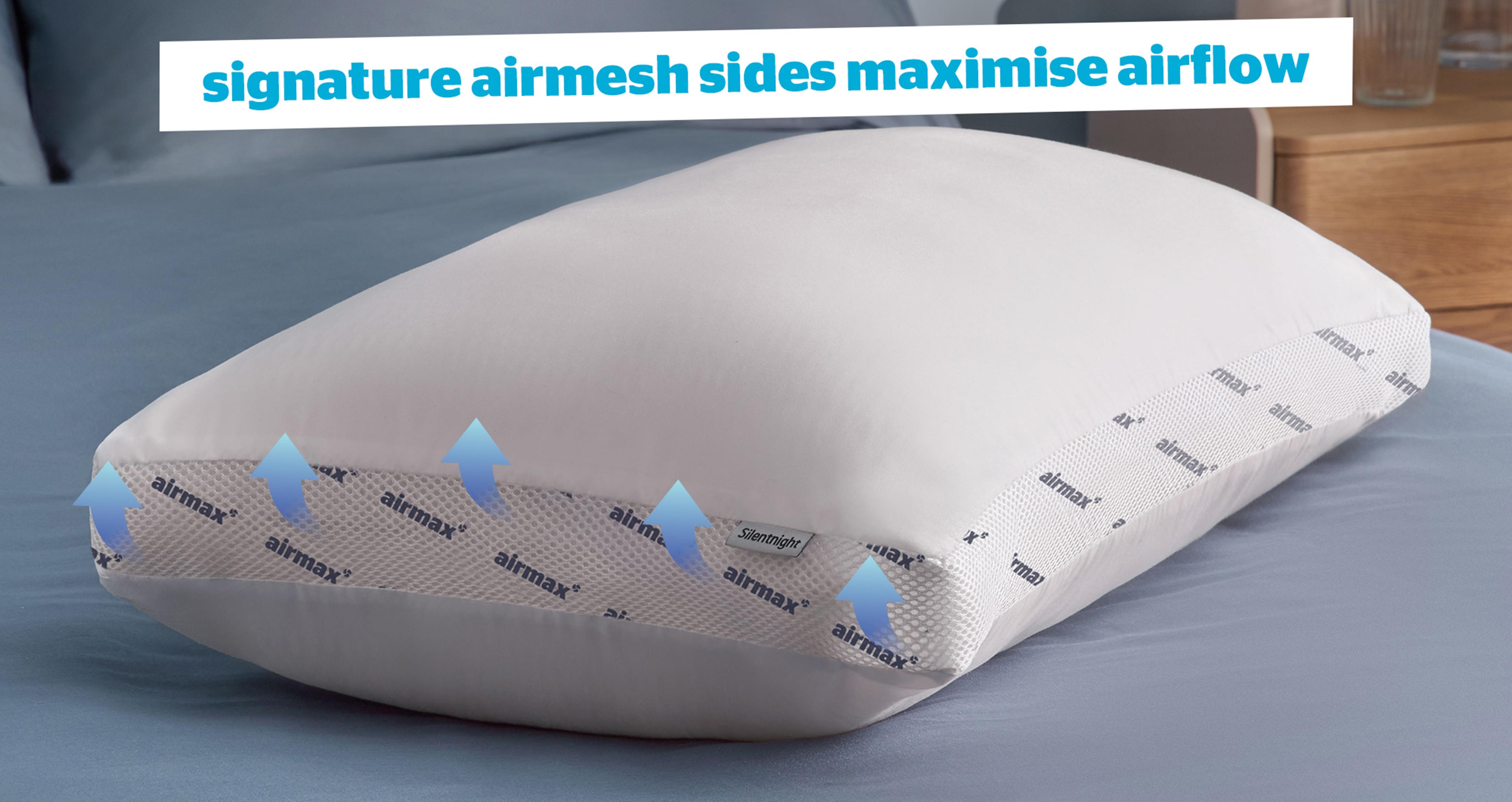 Silentnight-airmax-pillow Airmax Breathable Memory Foam Pillow in Airmax Breathable White White