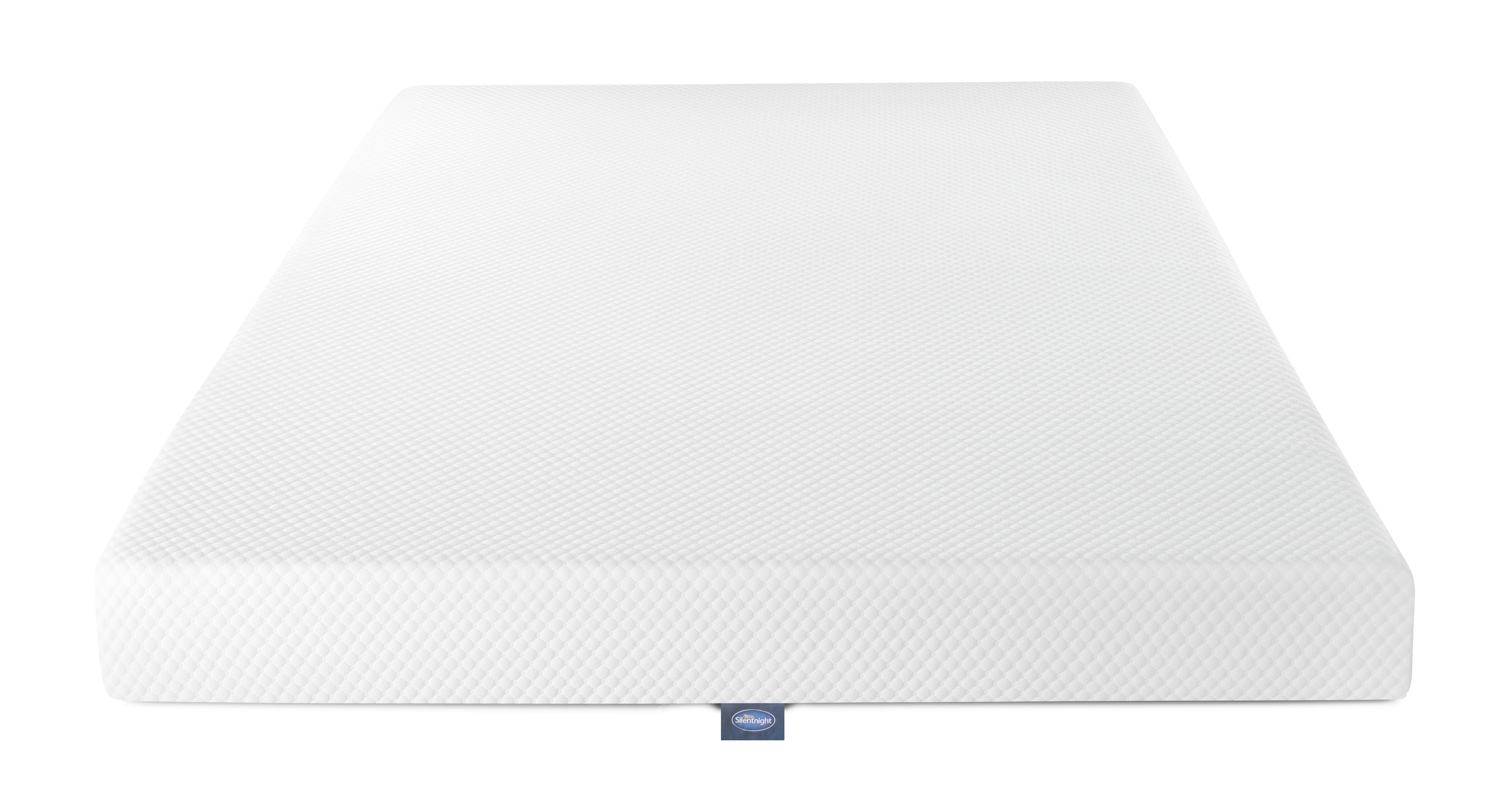 Silentnight-hush-memory-foam-rolled-mattress Double (4 ft 6) Mattress in Silentnight Mattress White