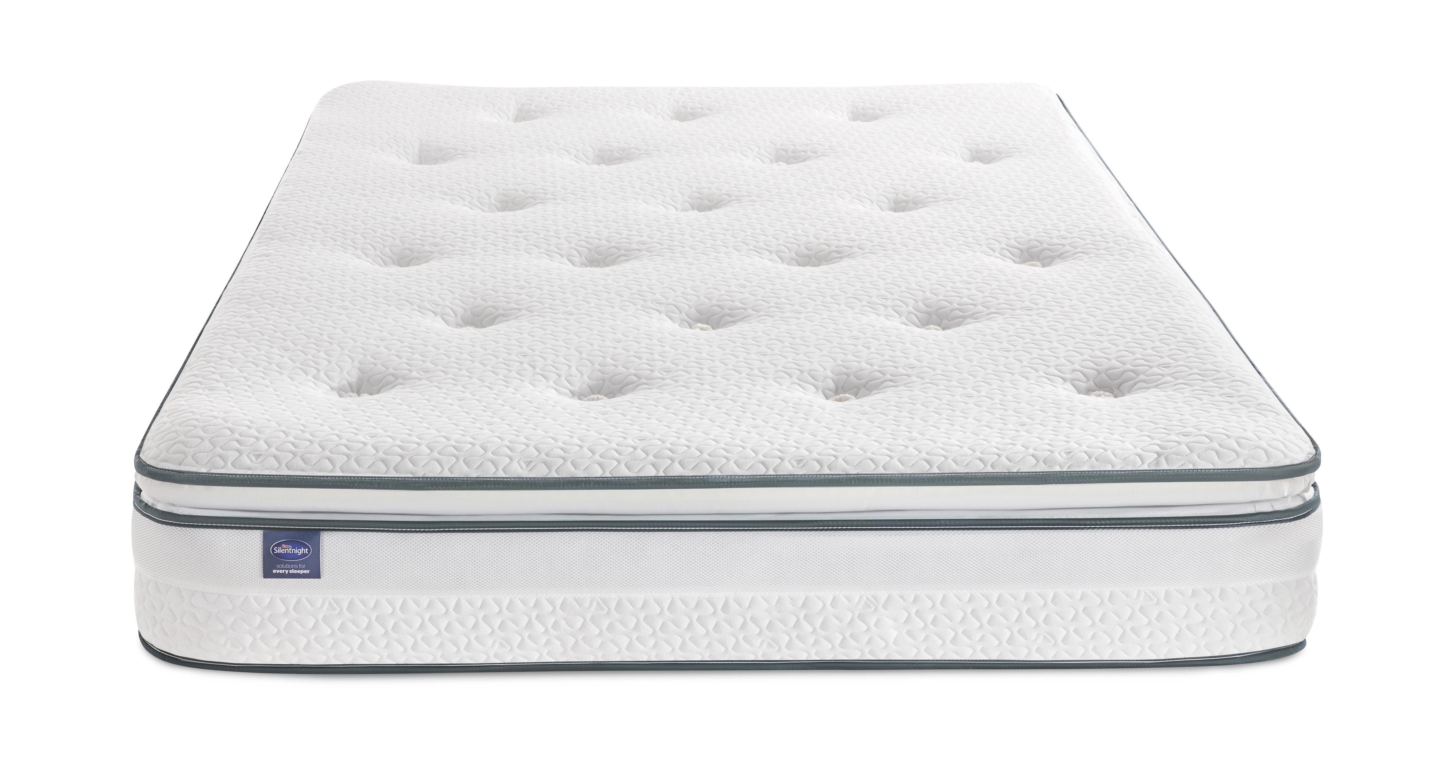 Silentnight-miracoil-ultragel-pillowtop-mattress King (5 ft) Mattress in Silentnight Mattress White