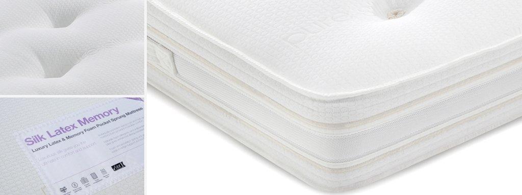 silk latex memory mattress reviews
