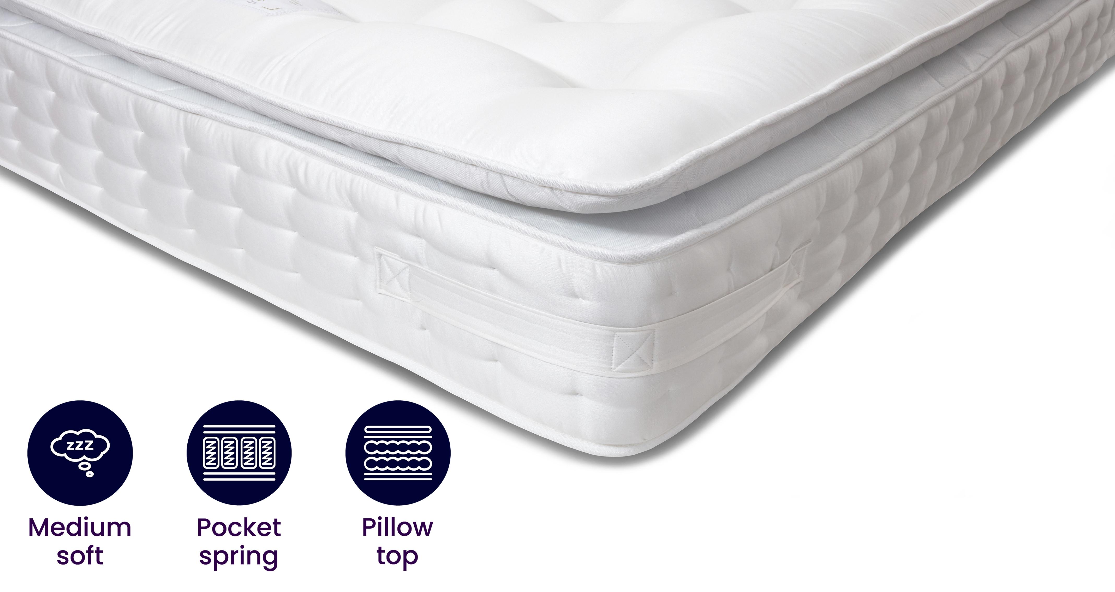 3000 pocket sprung mattress with hot sale pillow top