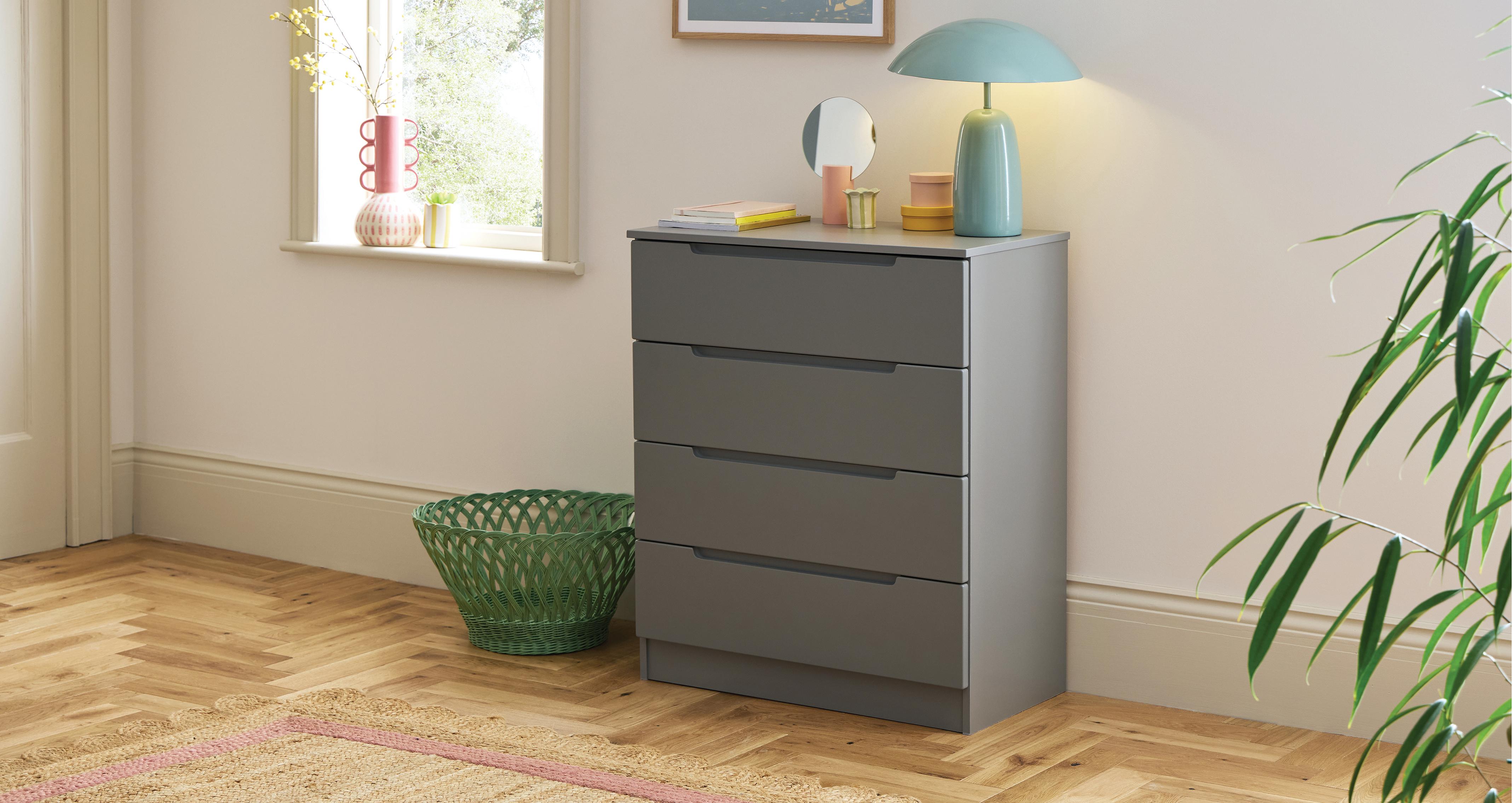 Slane 4 Drawer Chest in Slane Dusky Grey