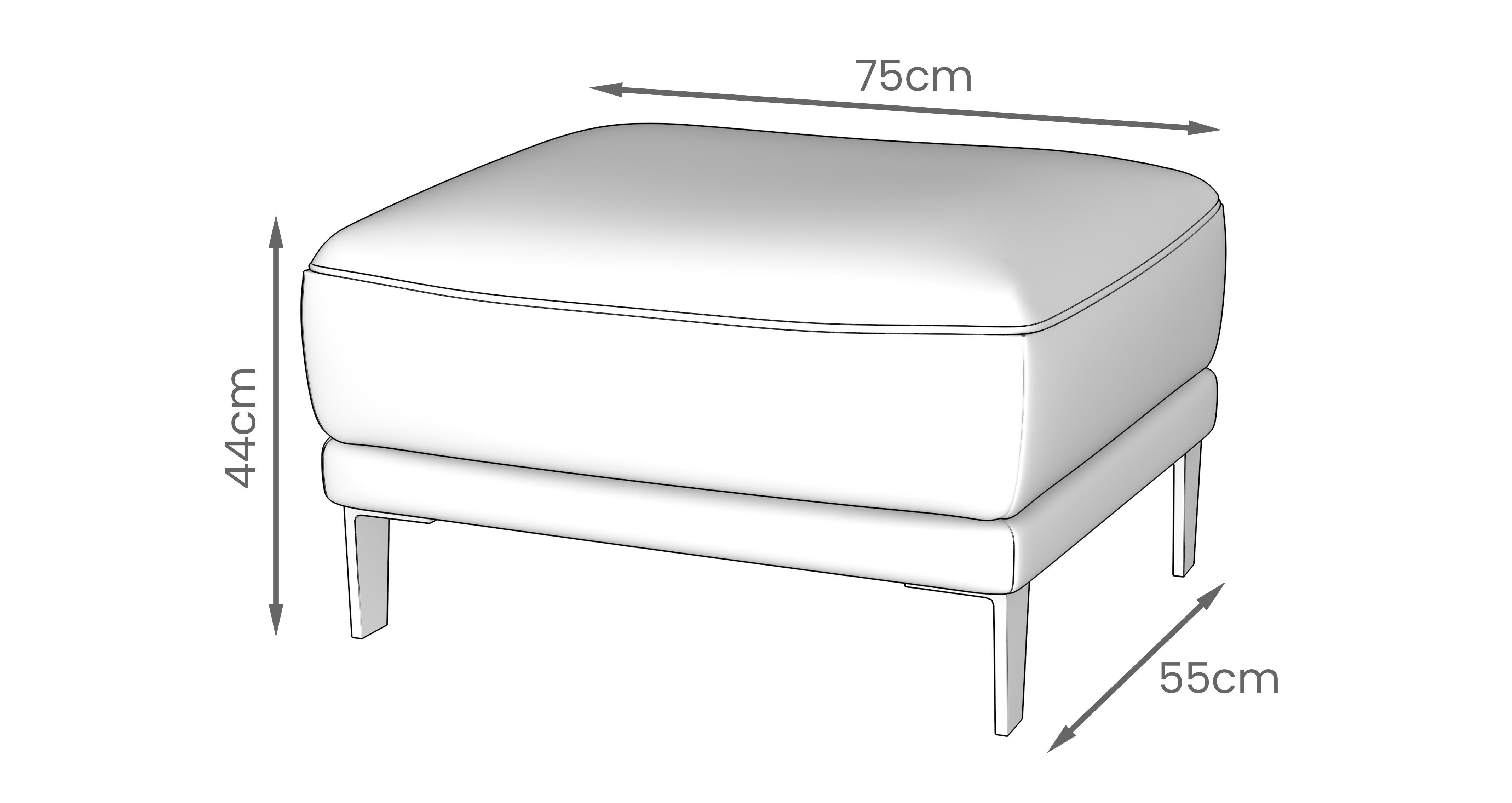 Solero Rectangular Footstool | DFS