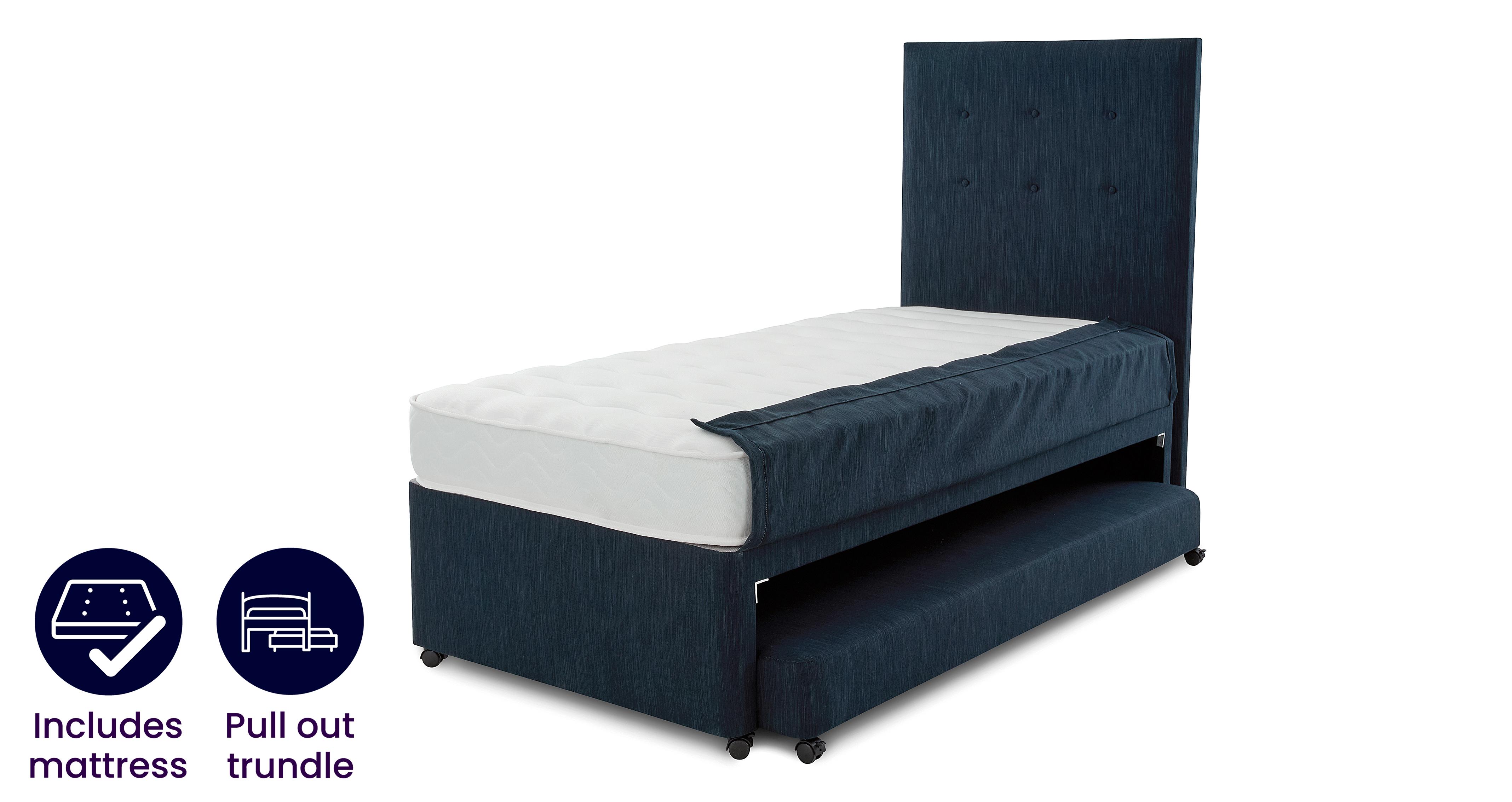 Single Trundle Bed and Boyd Mattress