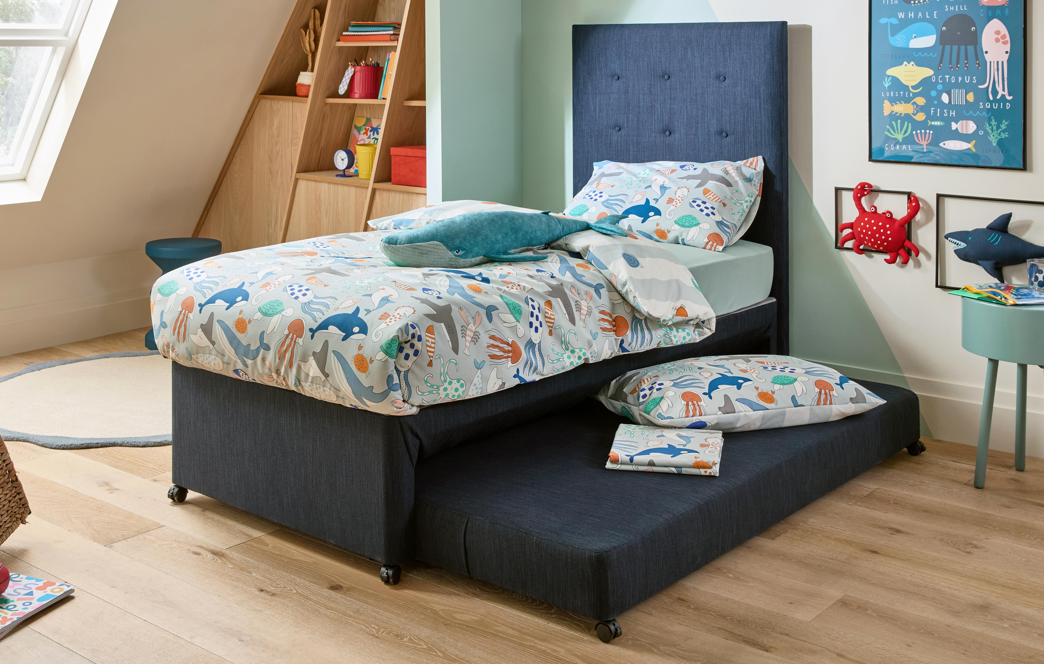 Single Trundle Bed and Boyd Mattress