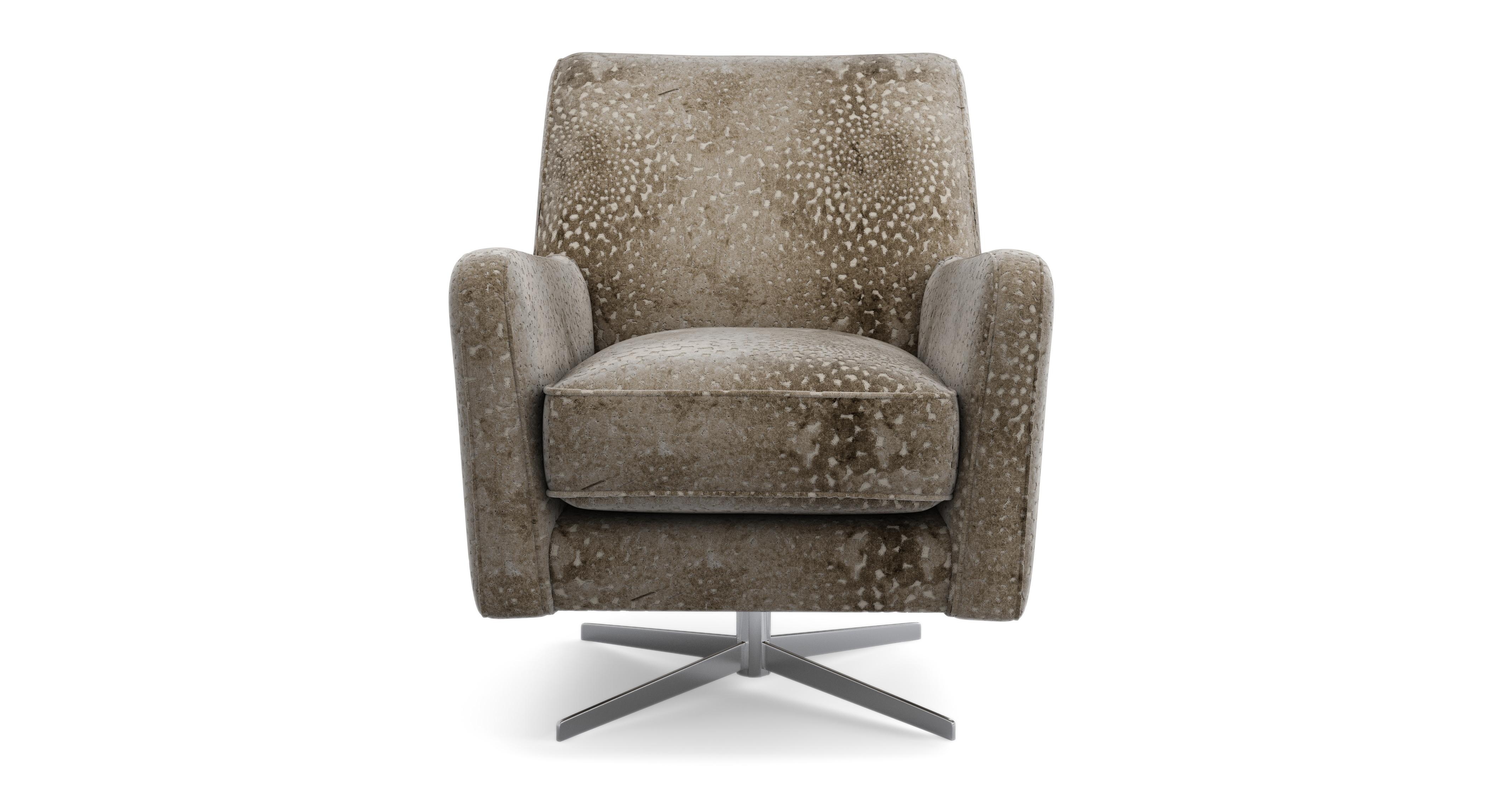 Patterned Accent Swivel Chair