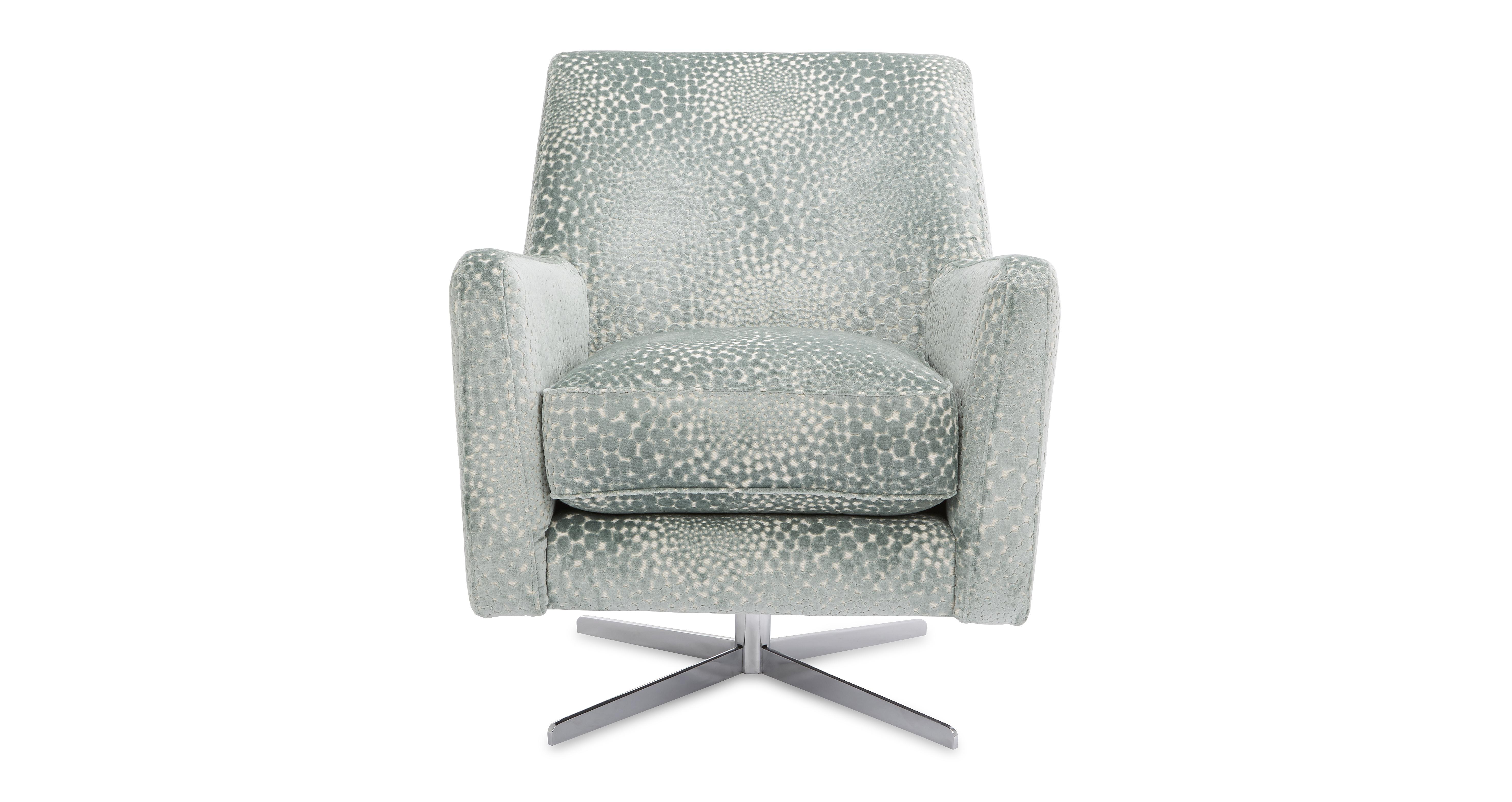 sophia patterned accent swivel chair