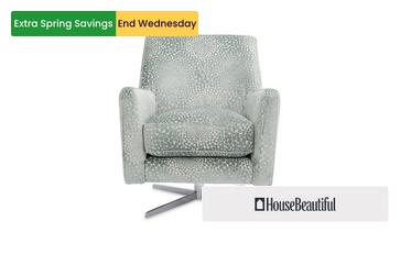 Patterned Accent Swivel Chair
