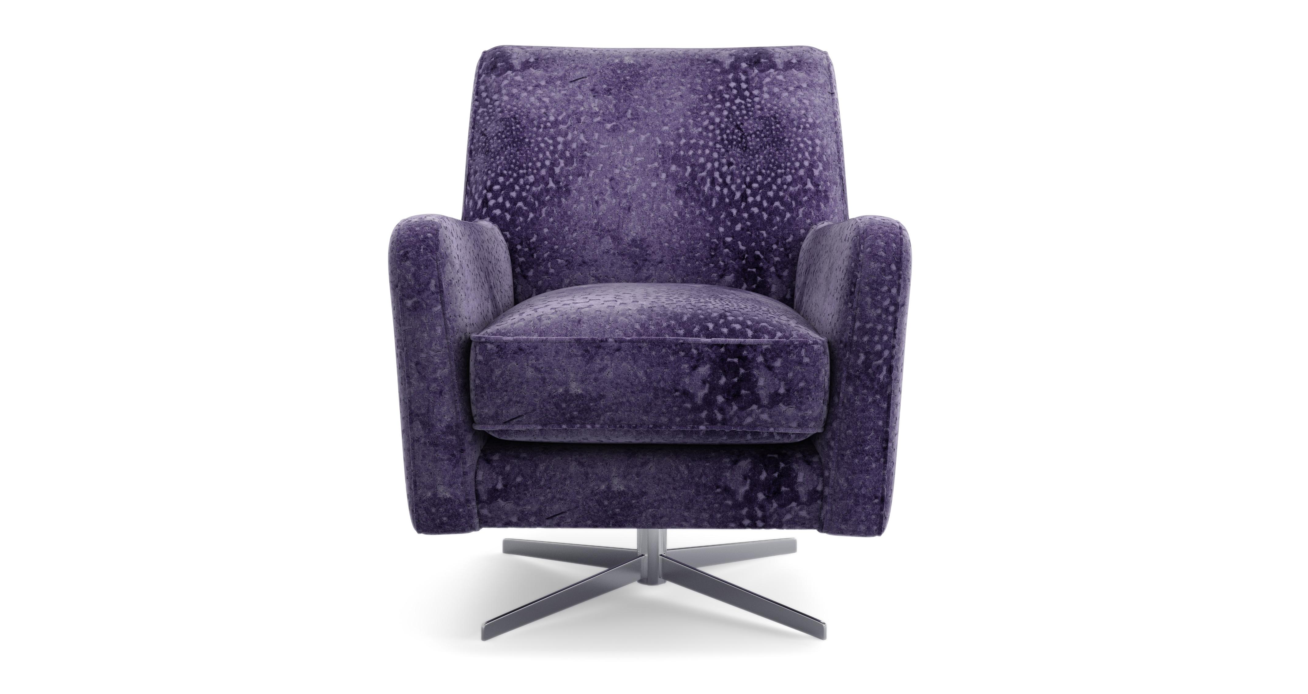 Patterned Accent Swivel Chair