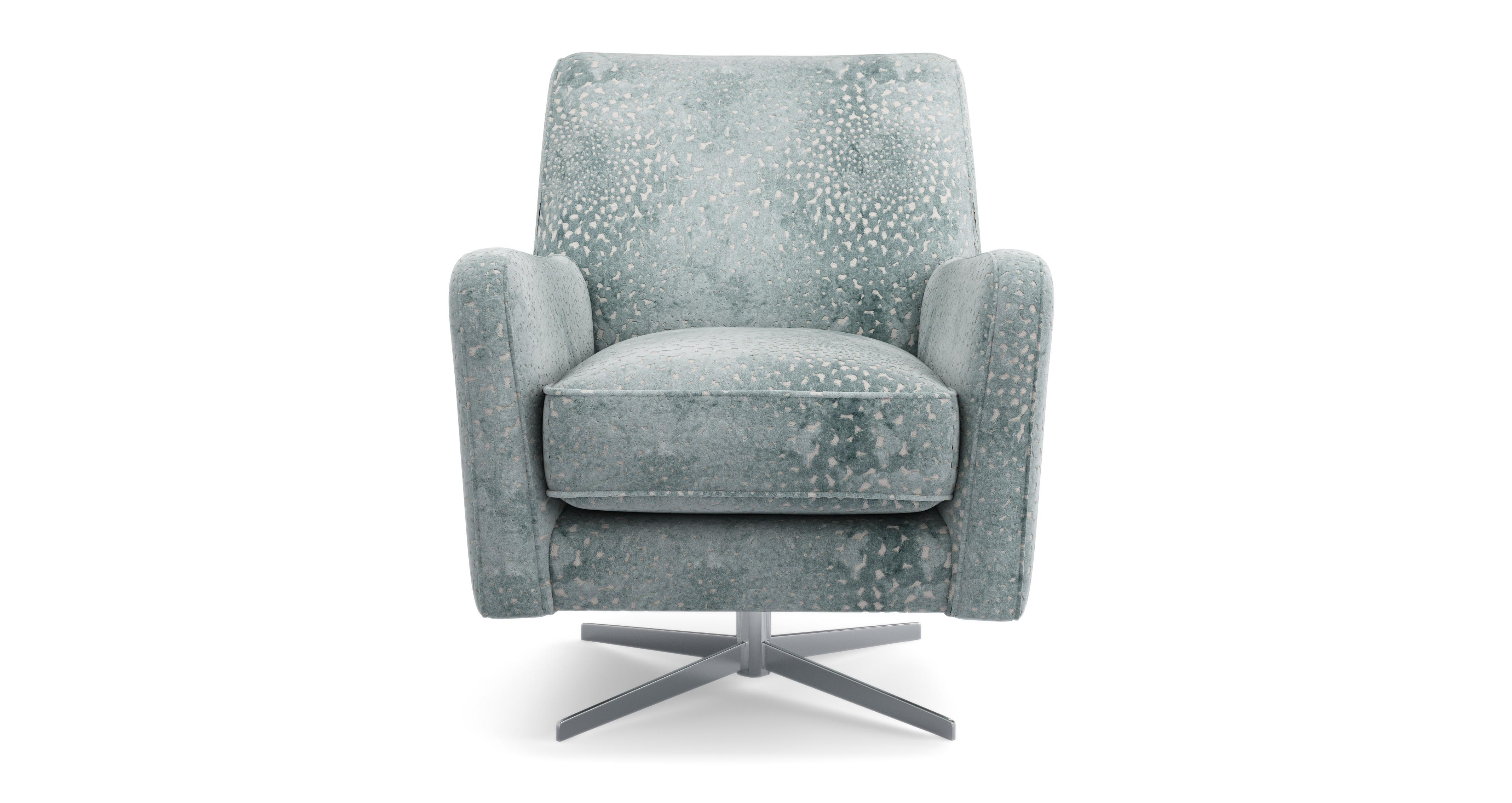 Patterned Accent Swivel Chair