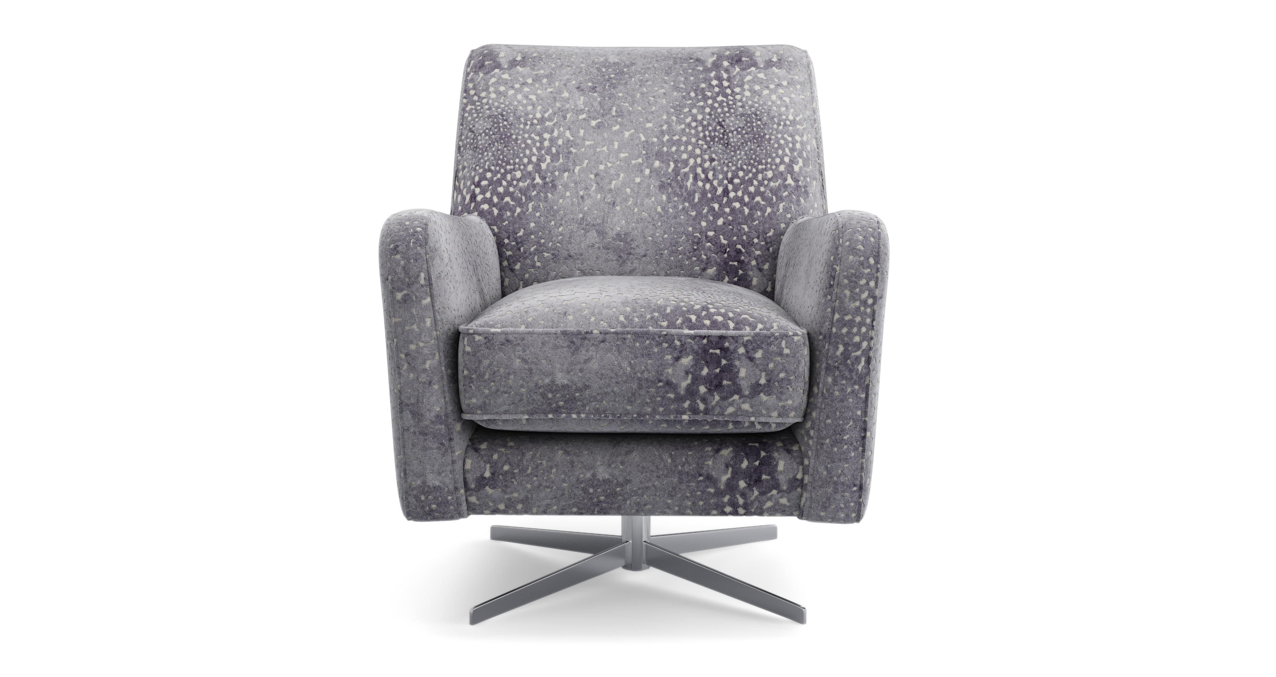 Patterned Accent Swivel Chair