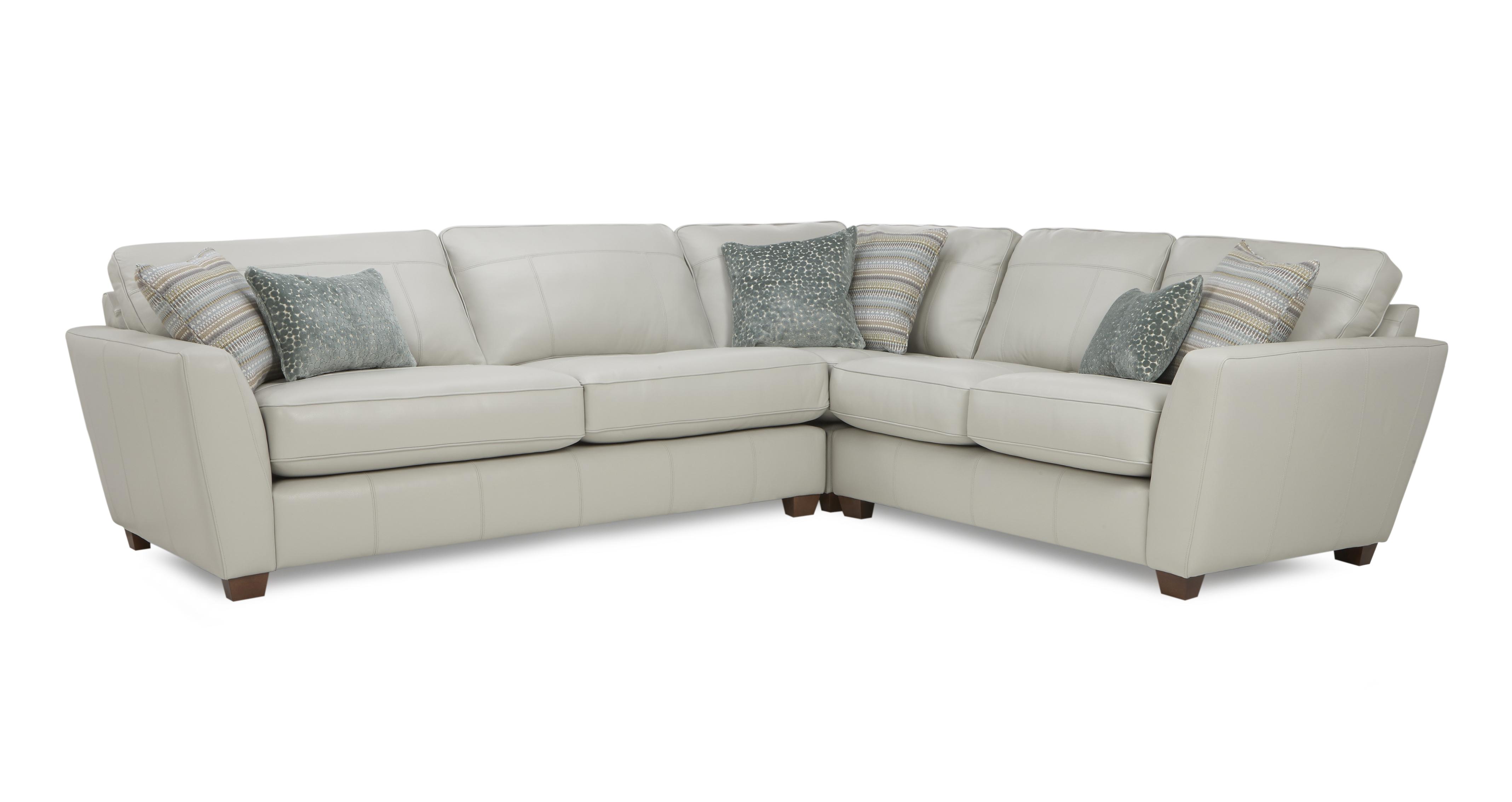 White leather corner on sale sofa dfs