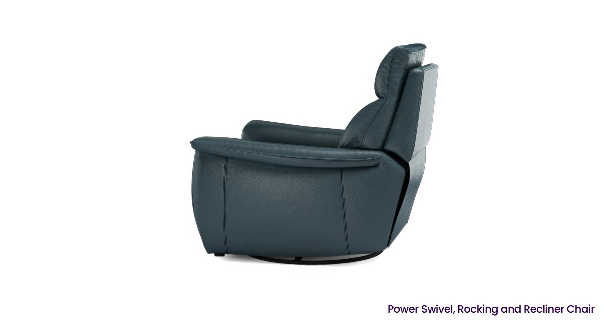 Microfiber swivel rocker clearance recliner