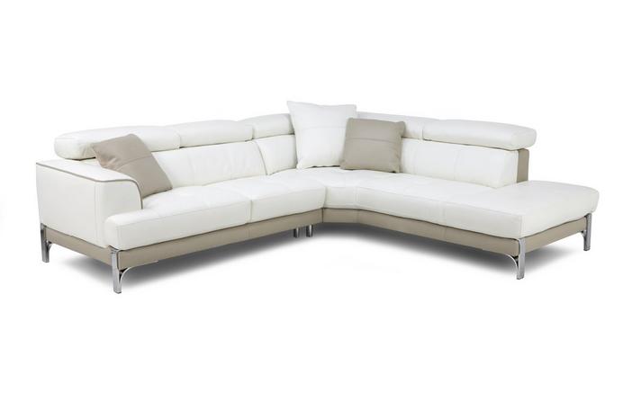 Stage Left Arm Facing Small Corner Sofa, Dfs White Leather Corner Sofa