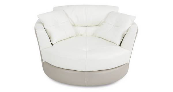 Stage Large Swivel Chair New Club Dfs, Round Leather Swivel Chair