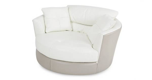 Stage Large Swivel Chair New Club Dfs, Large Round Leather Swivel Chair